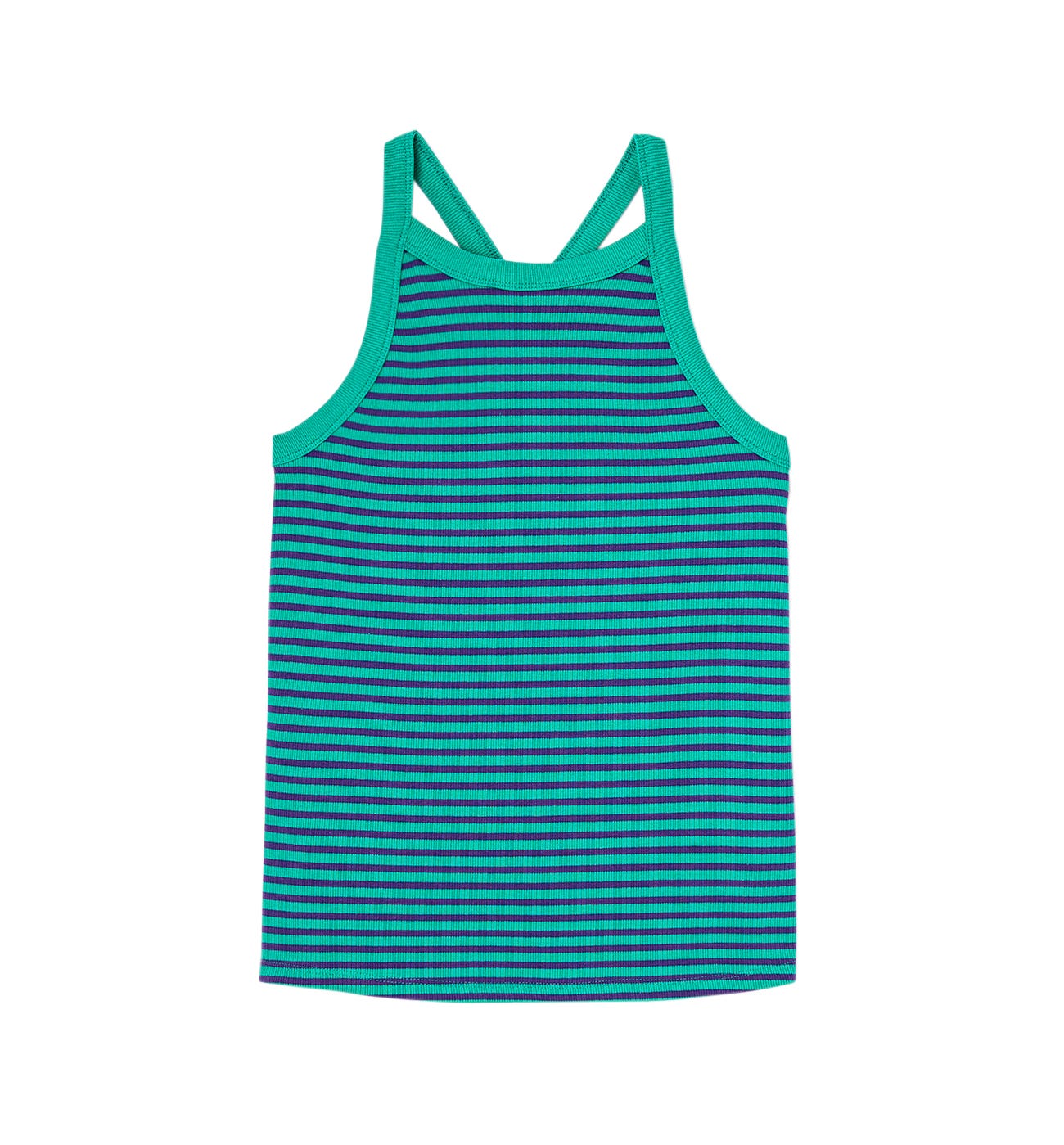 Jersey ribbed vest top