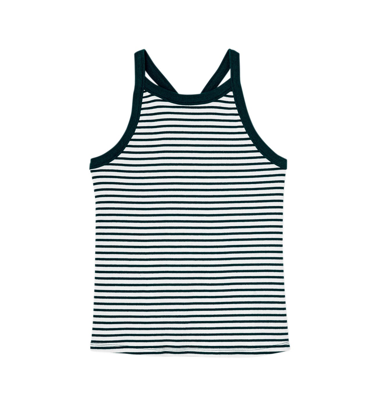 Jersey ribbed vest top