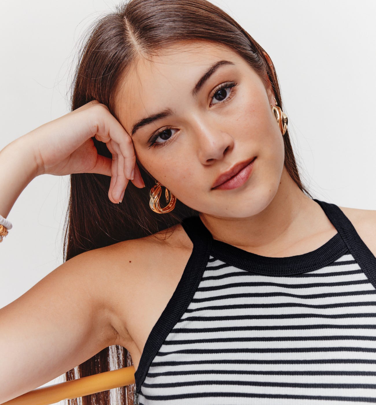 Jersey ribbed vest top