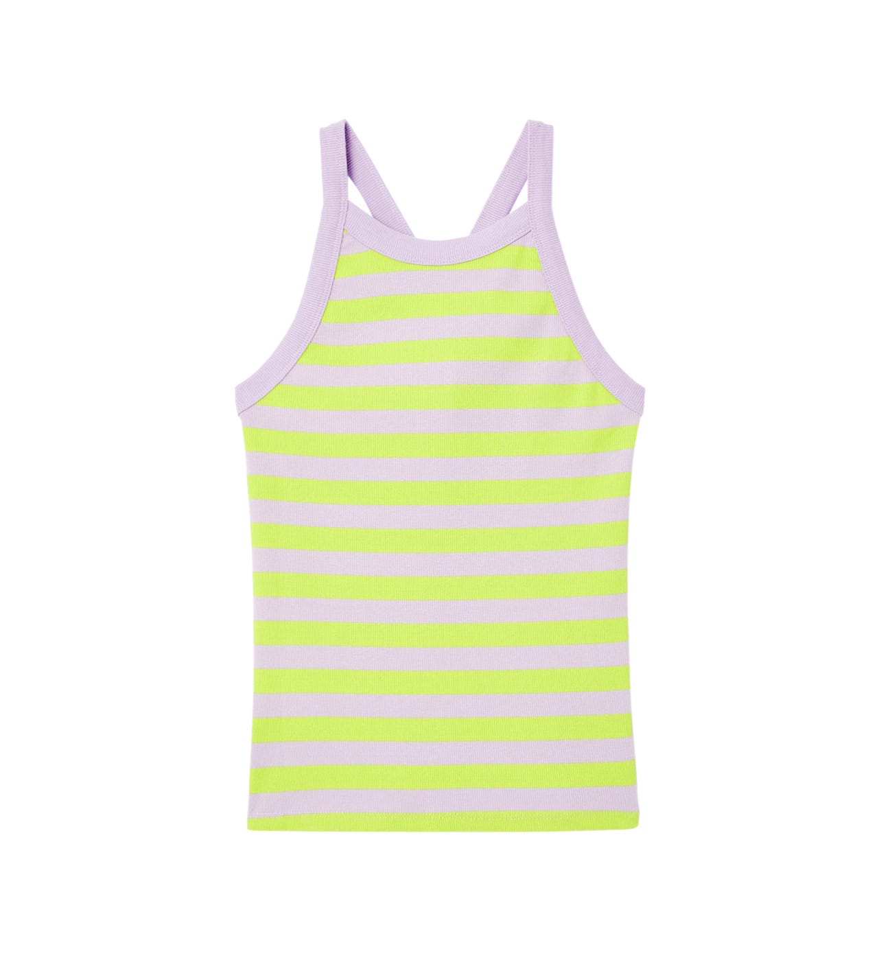 Jersey ribbed vest top