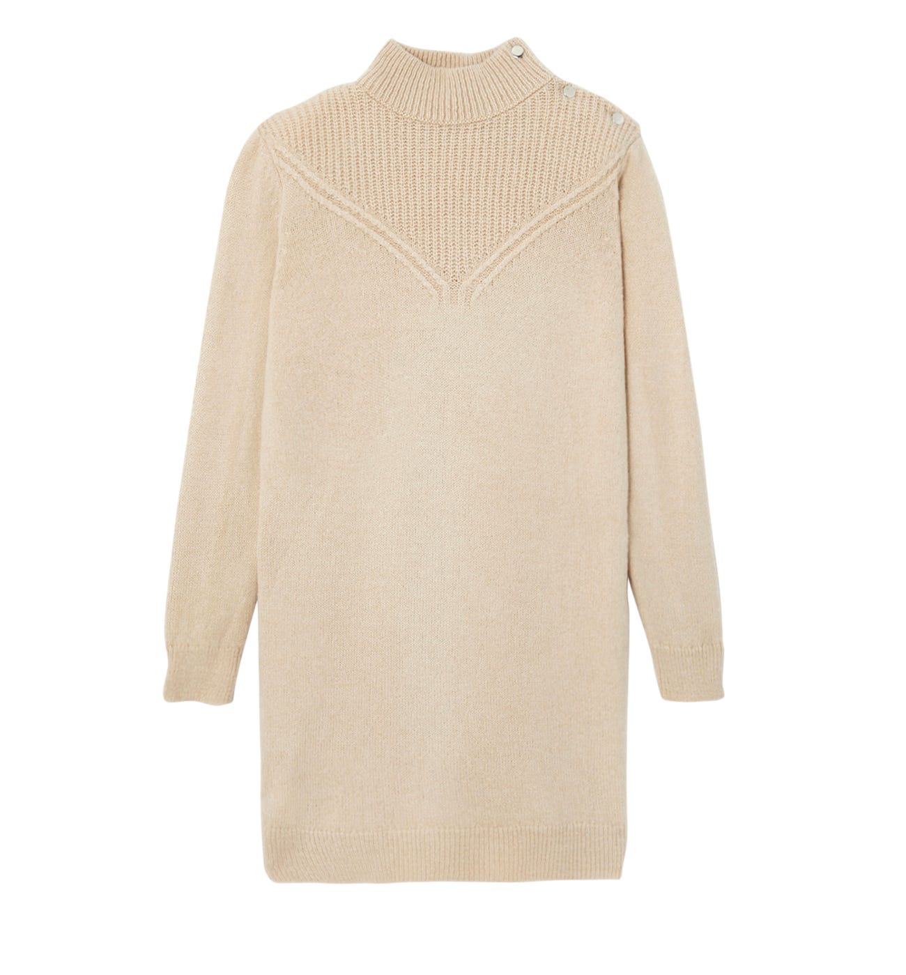 Robe-pull boutonnée Femme