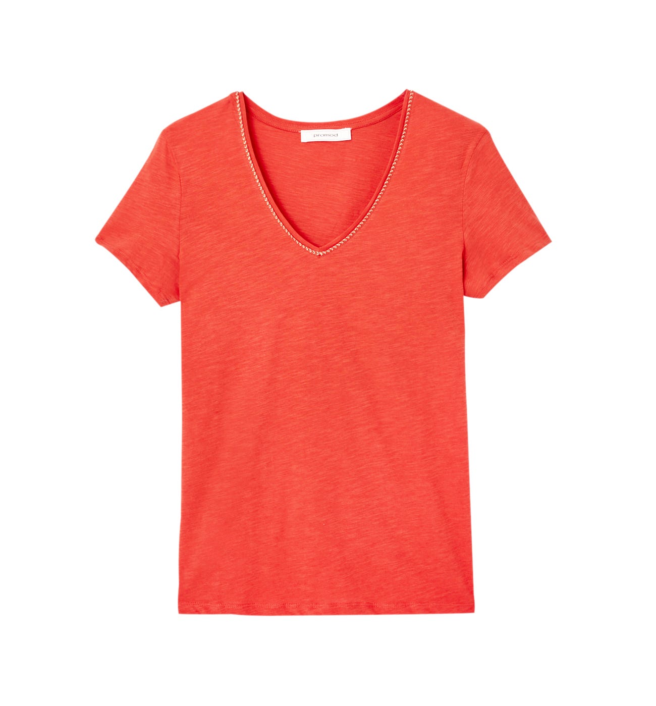 T-shirt col V Femme