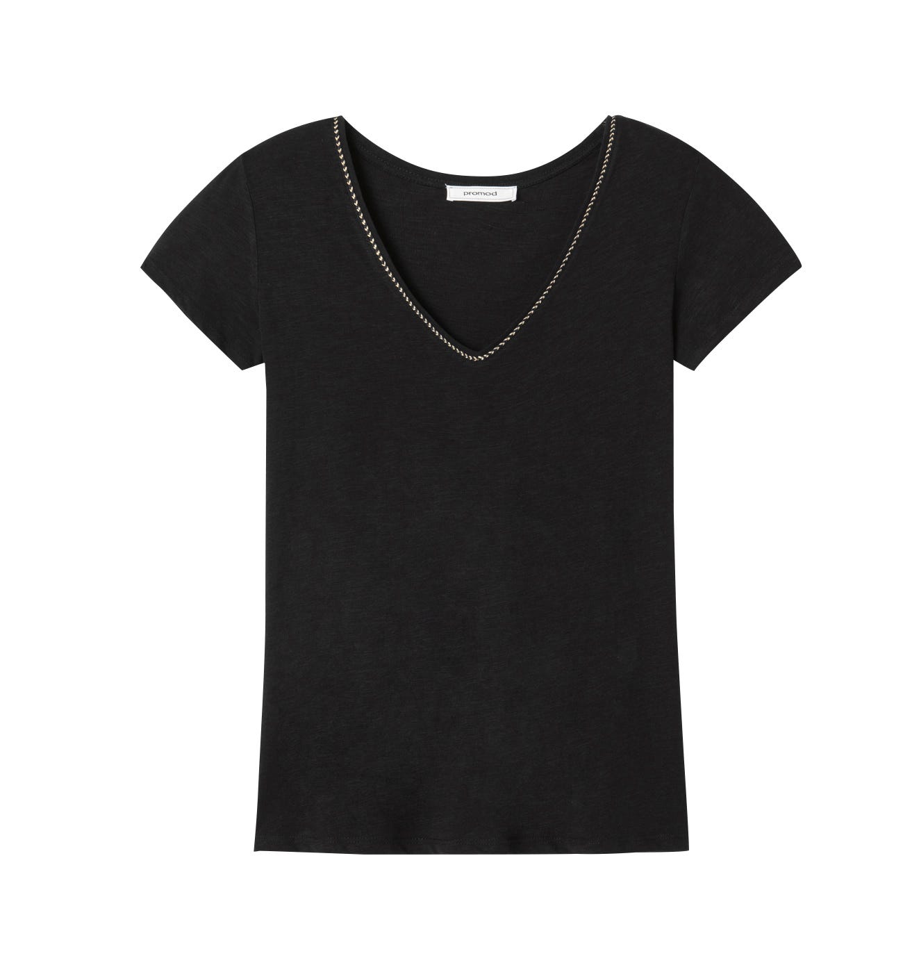 T-shirt col V Femme