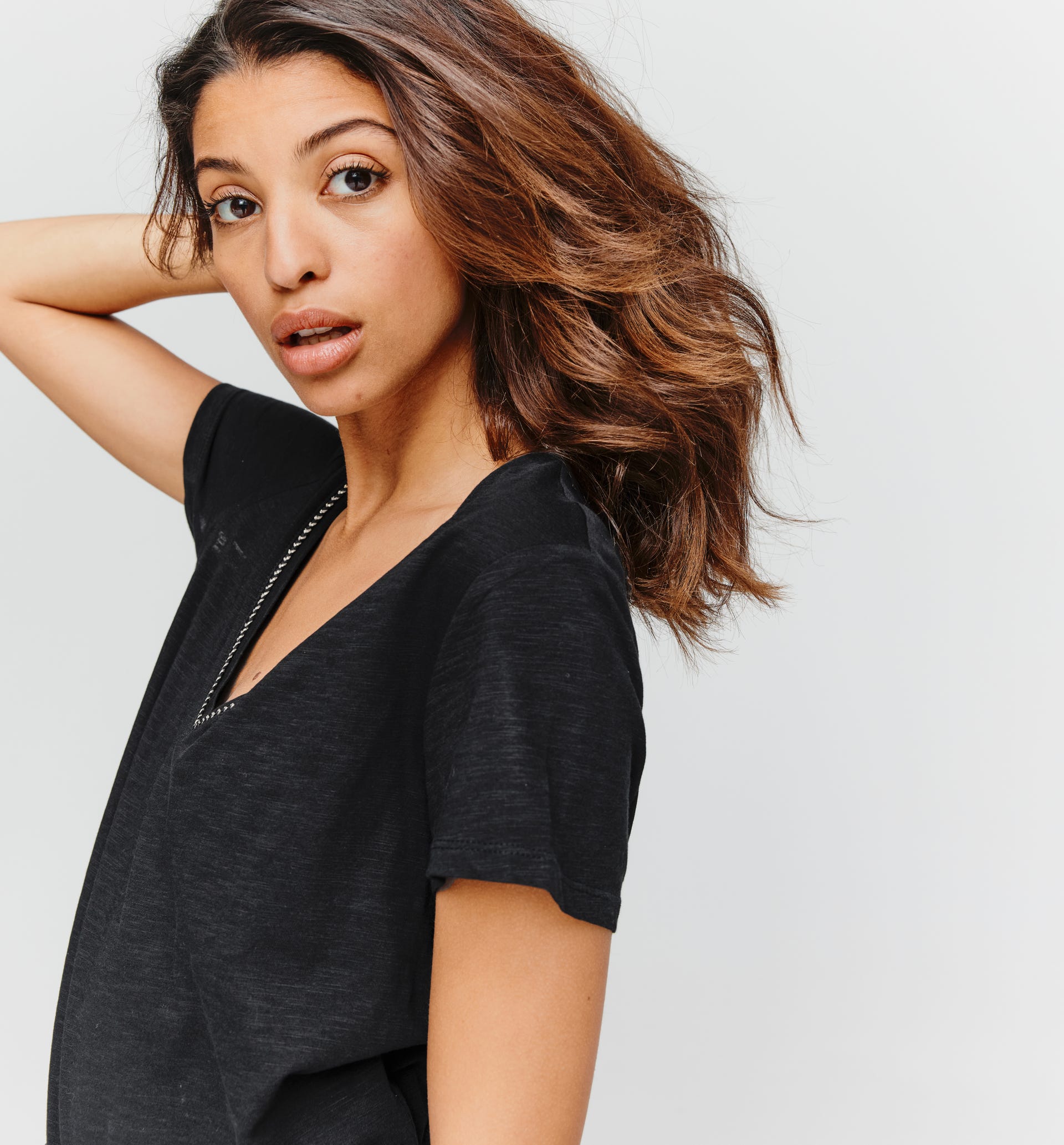 V-neck top