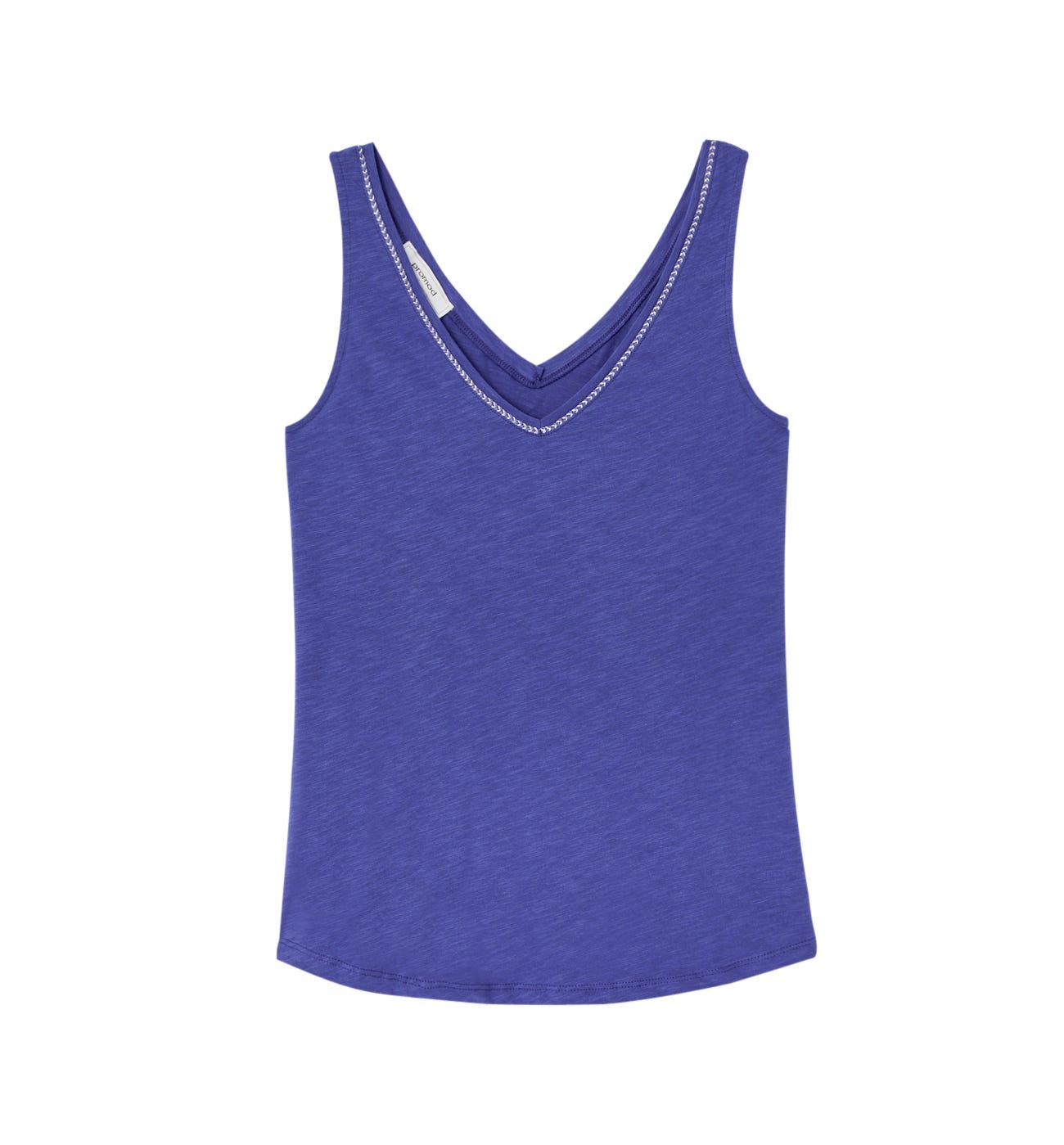 Glitzy trim sleeveless top