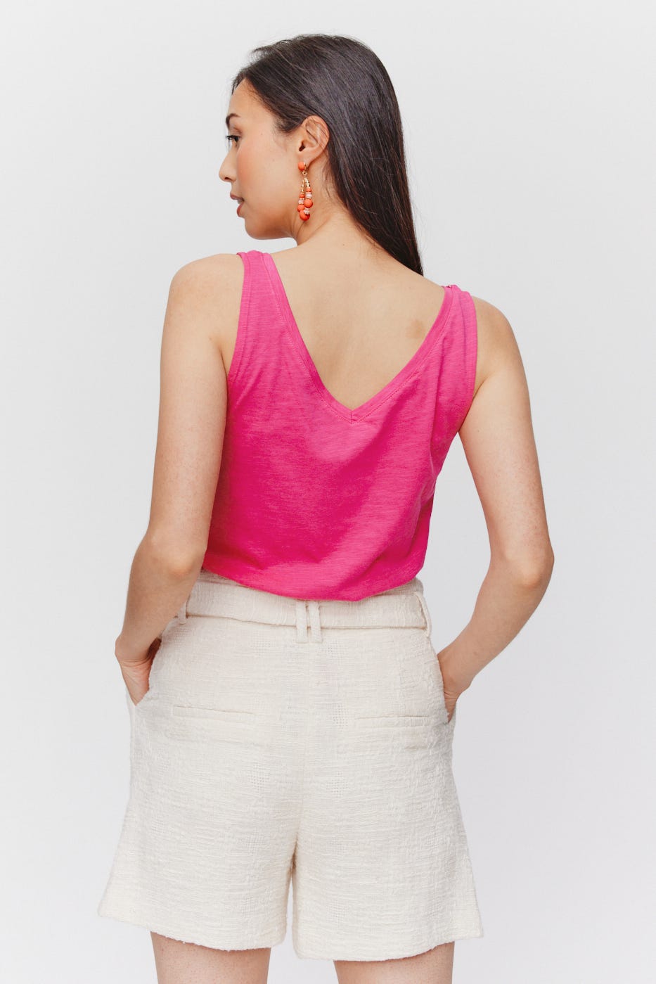 Glitzy trim sleeveless top