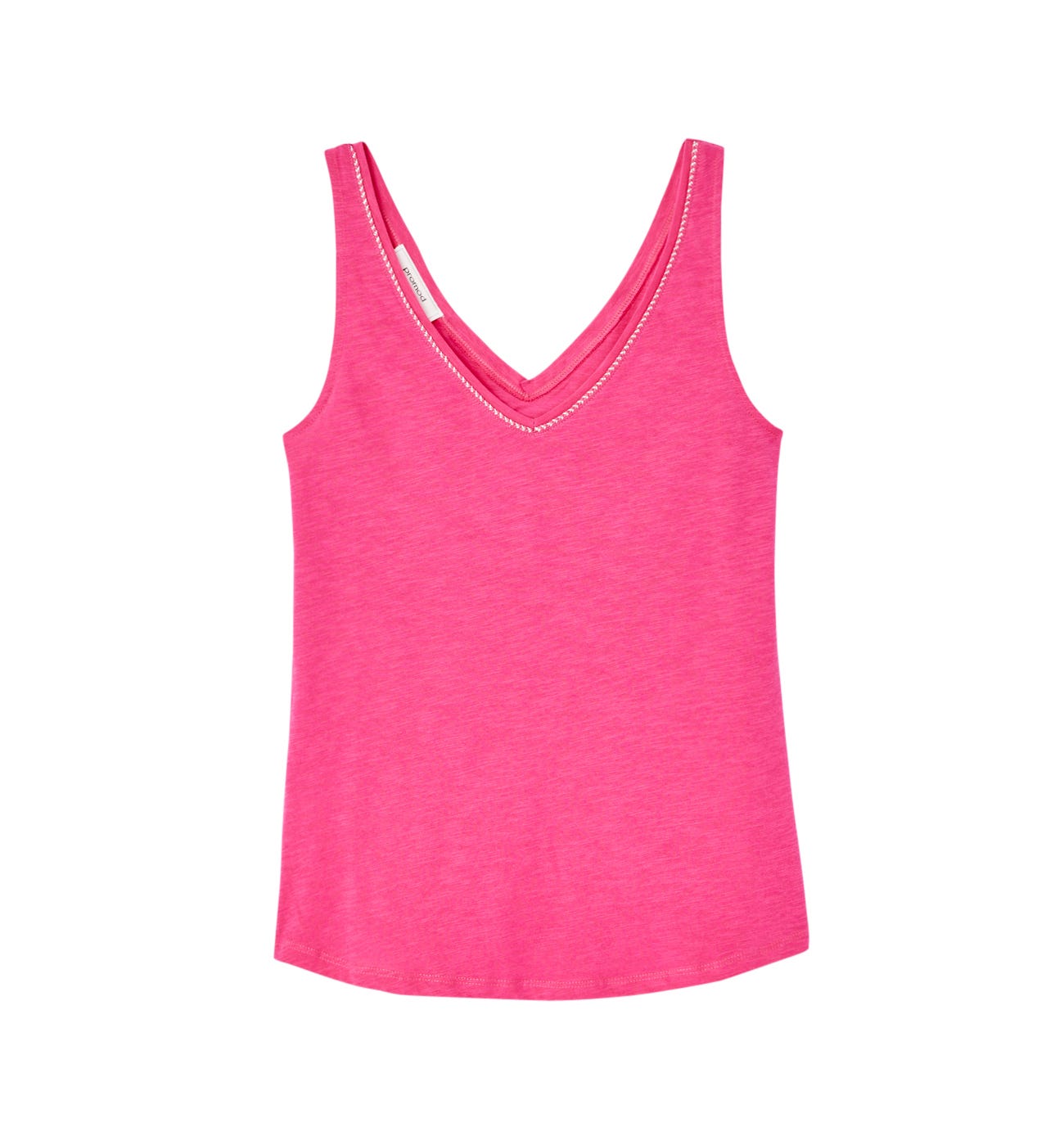 Top cuello V detalle irisado