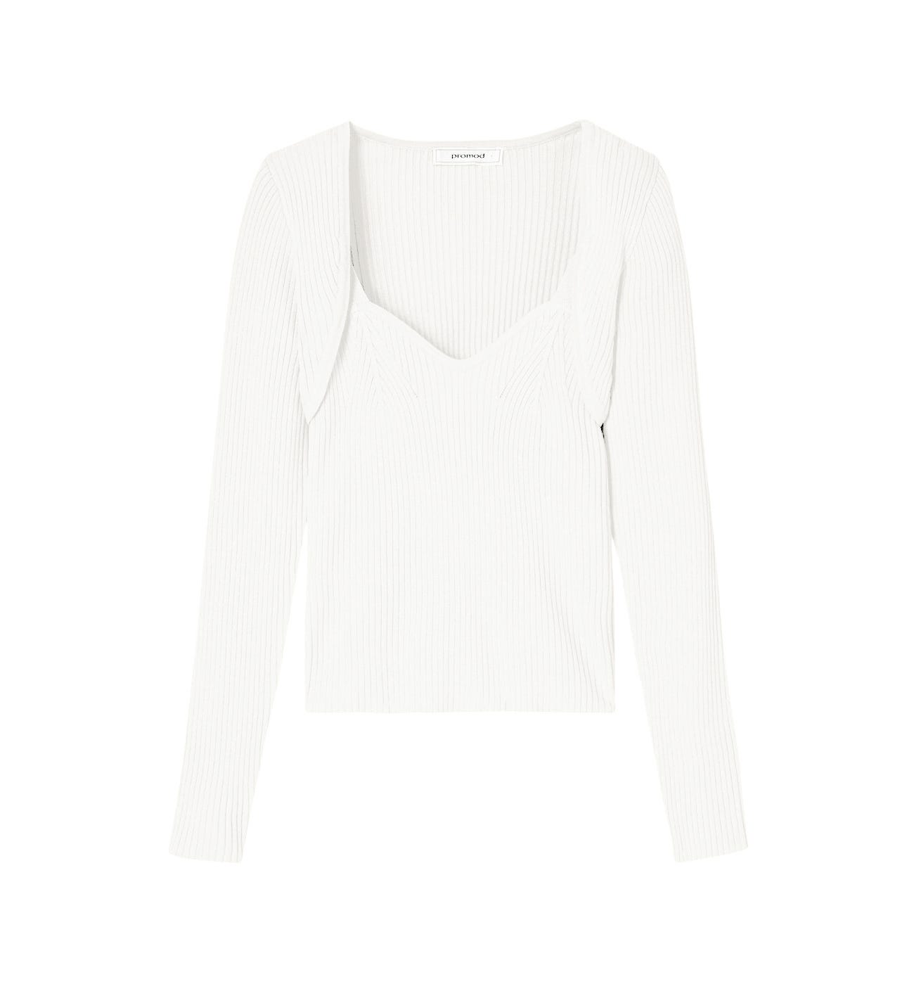 Rib top bolero