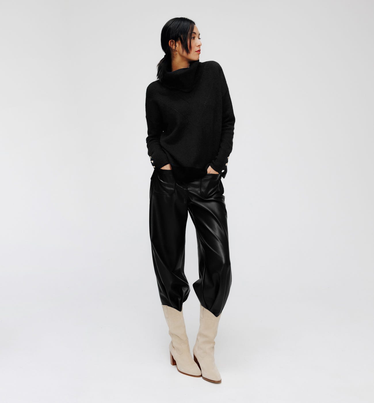 Sweter z golfem