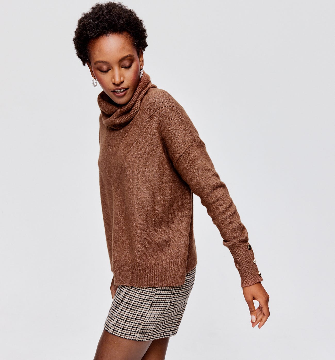 Sweter z golfem