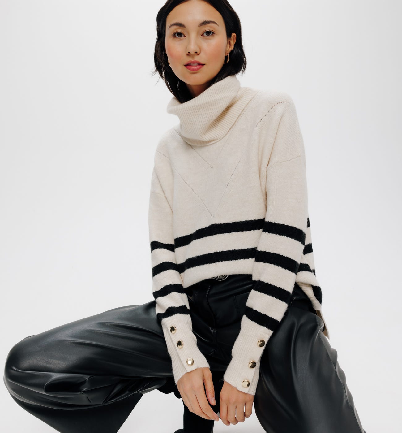Sweter z golfem