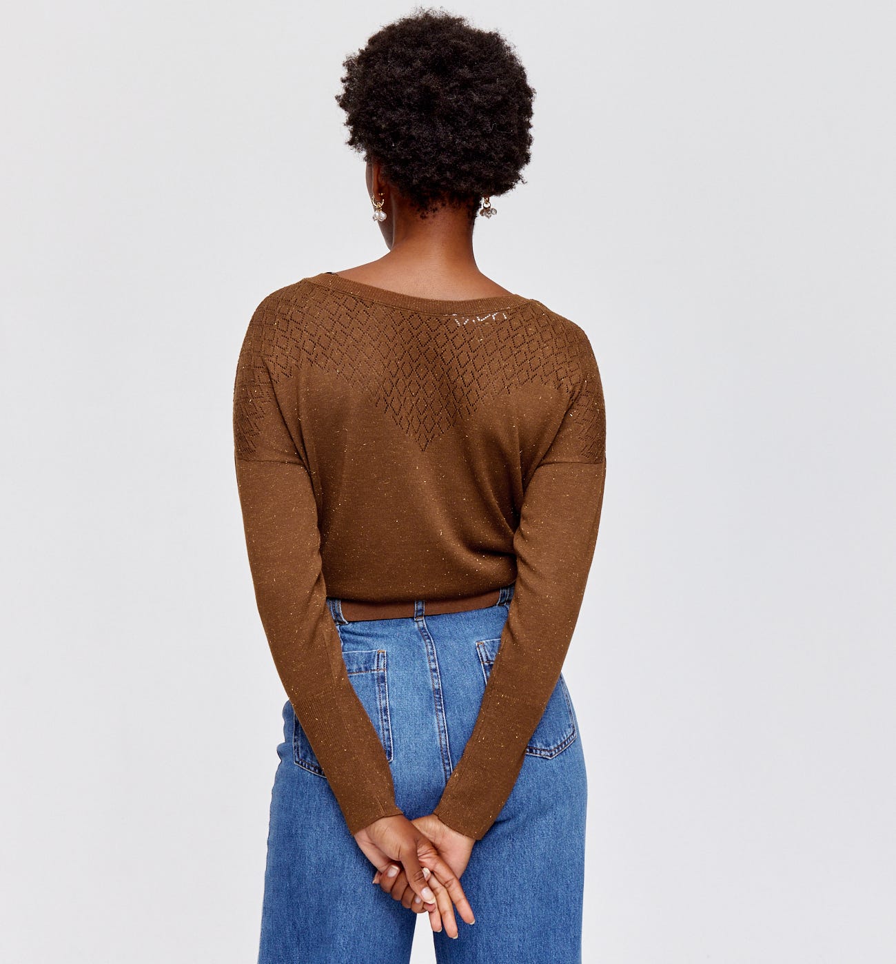 Maglia fine glitter