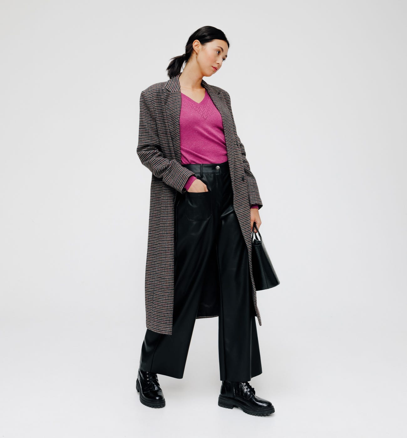Pull fin irisé Femme