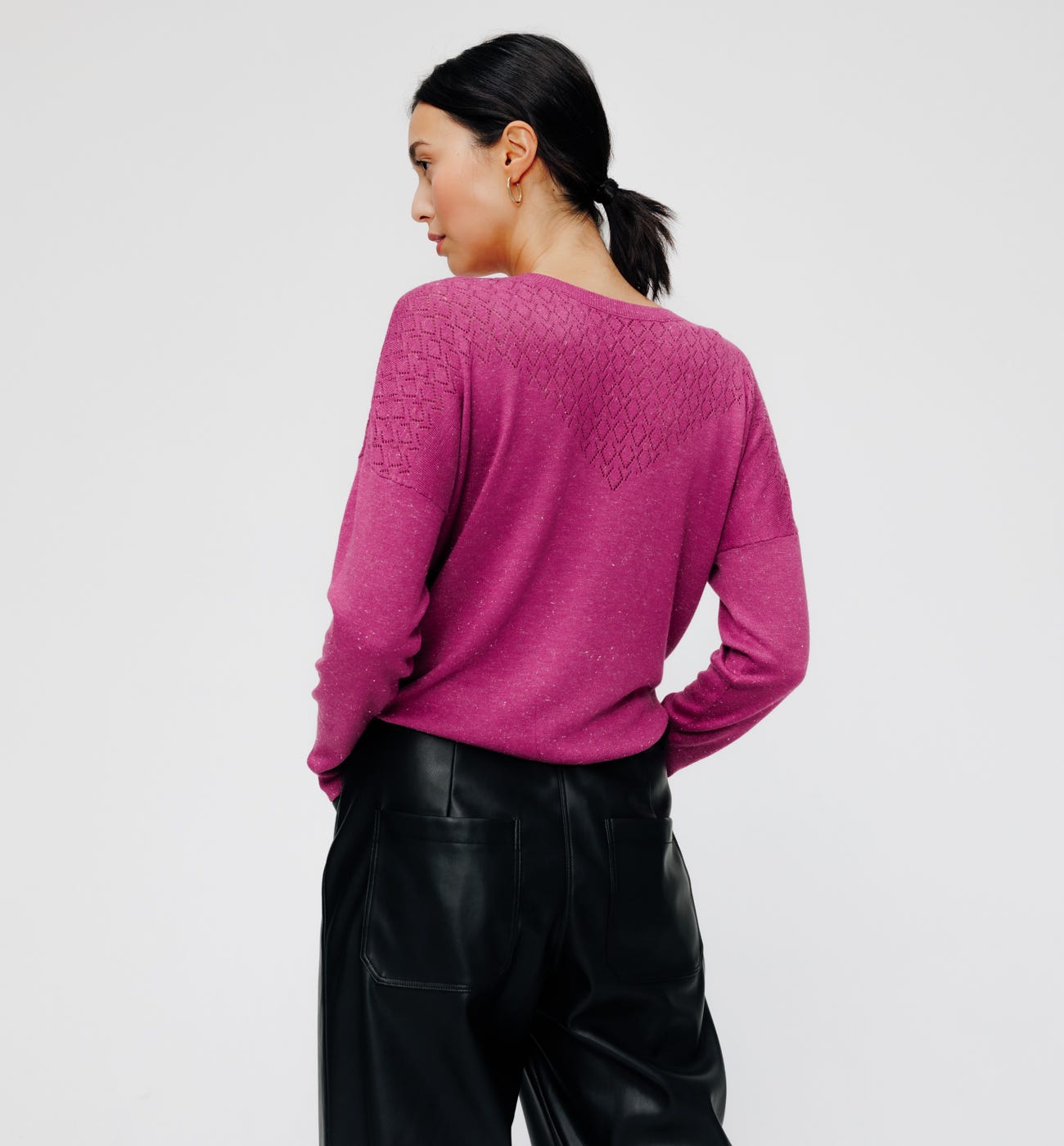 Maglia fine glitter