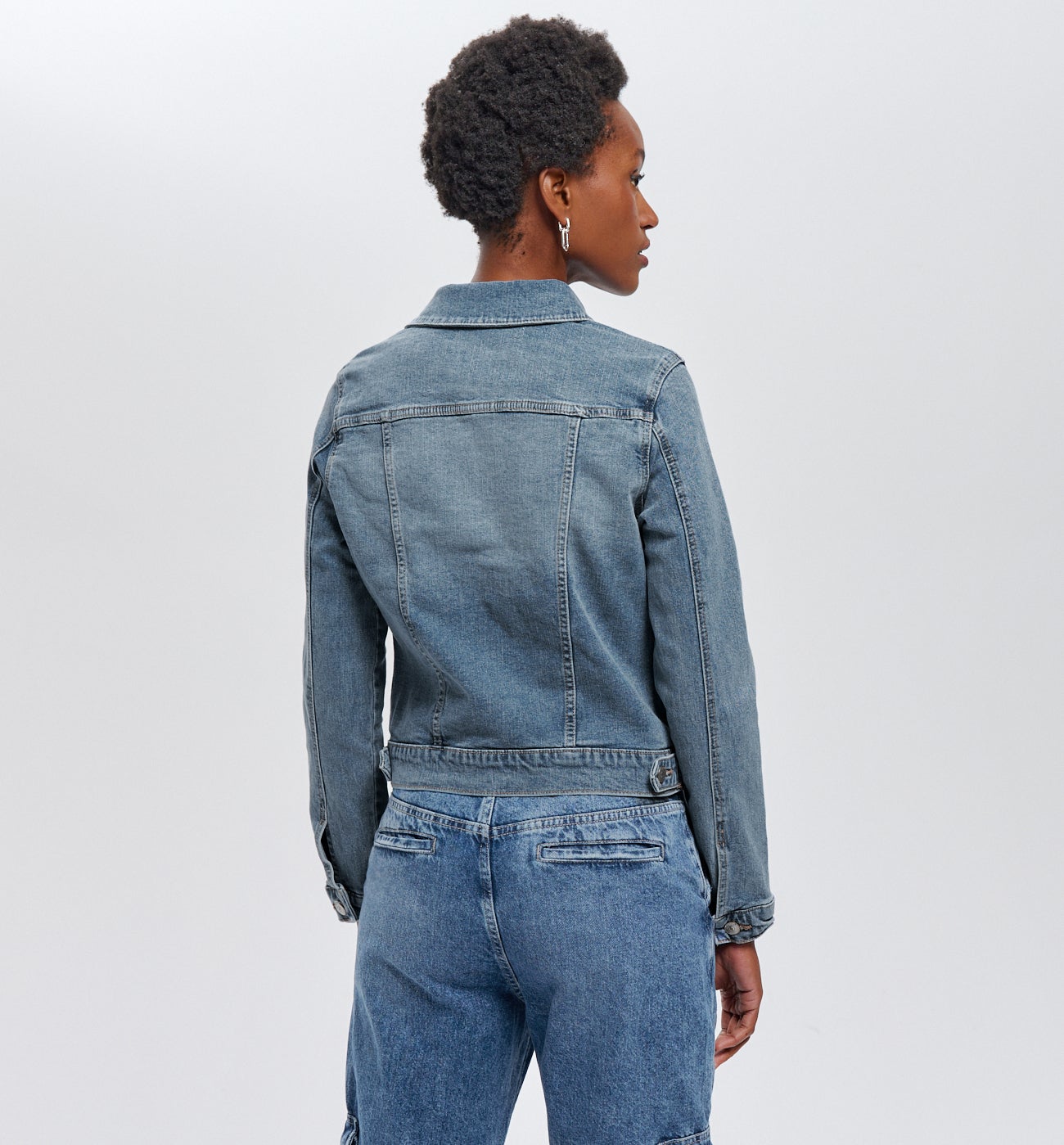 Relaxed denim jacket - Medium denim