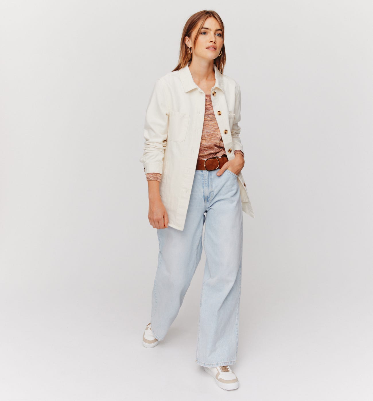 Veste surchemise en jean ALMA