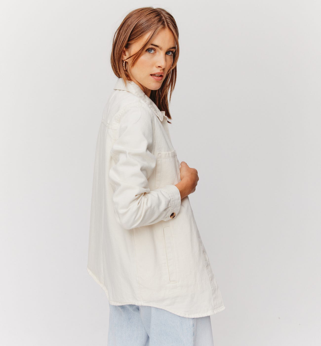 Veste surchemise en jean ALMA