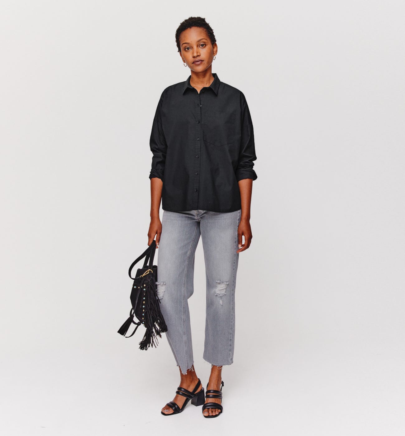 Chemise oversize en coton