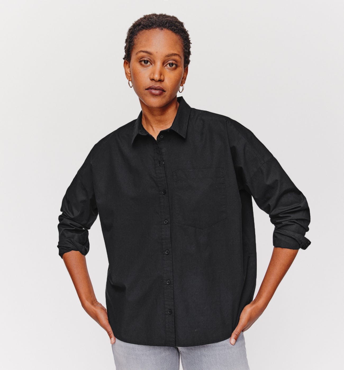 Chemise oversize en coton