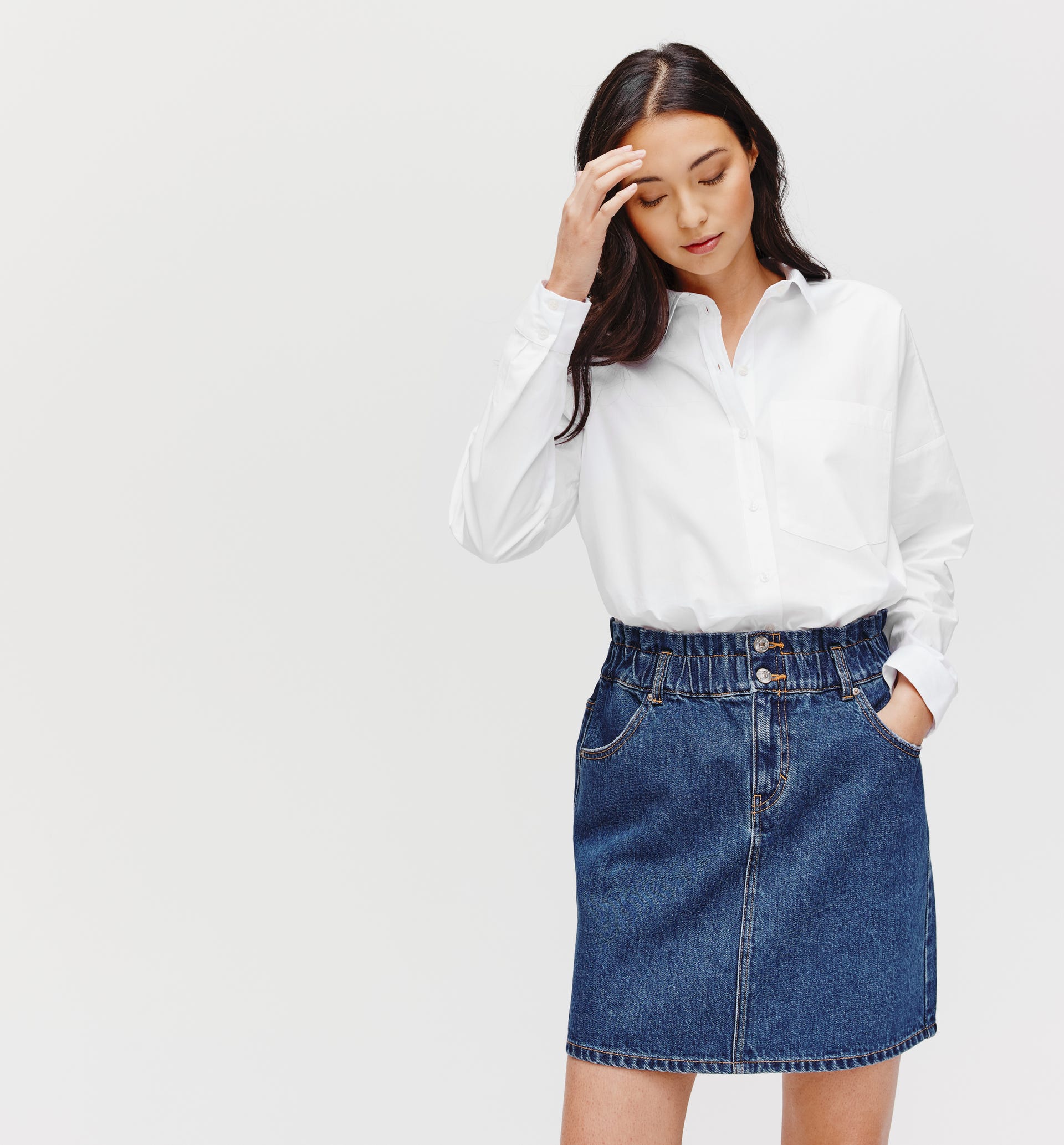 Oversized Bluse aus Baumwolle