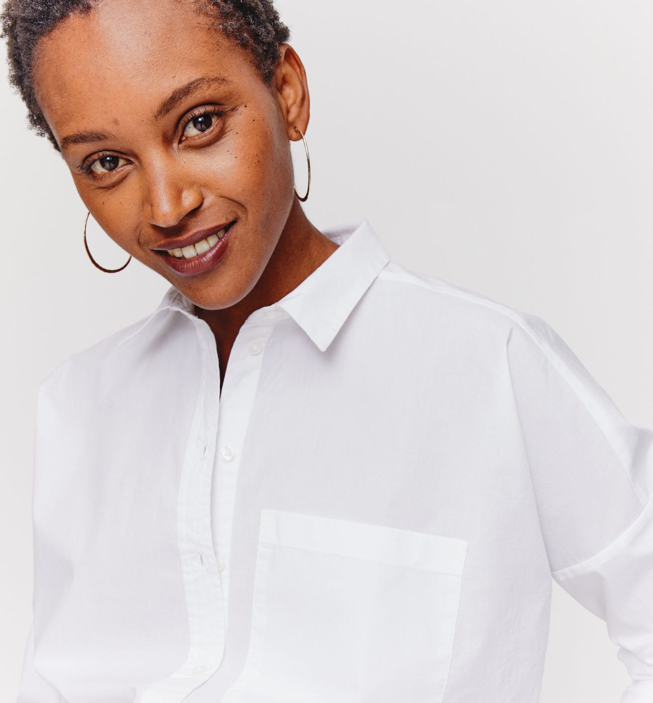 Oversized cotton shirt