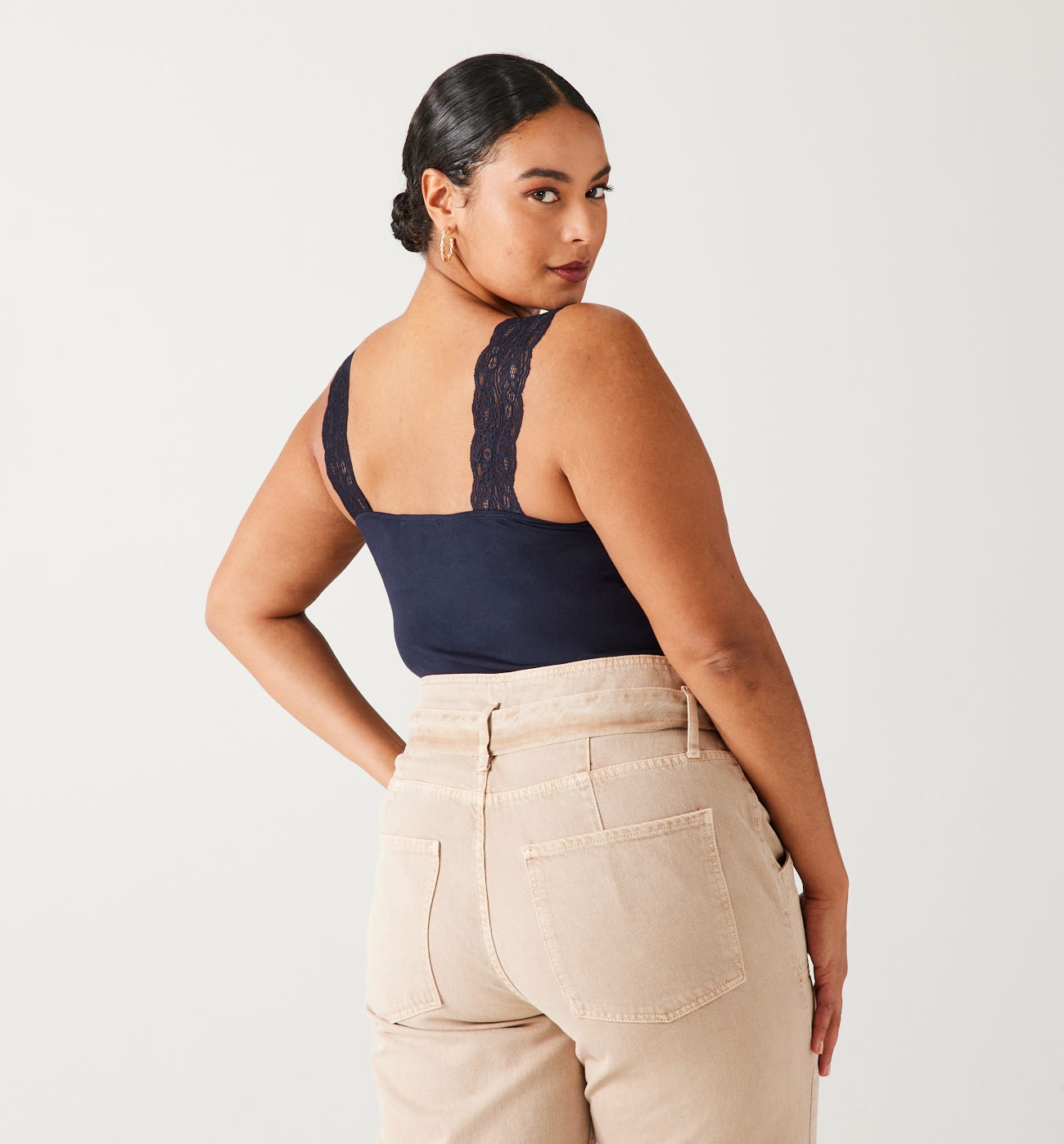 Lace strap top