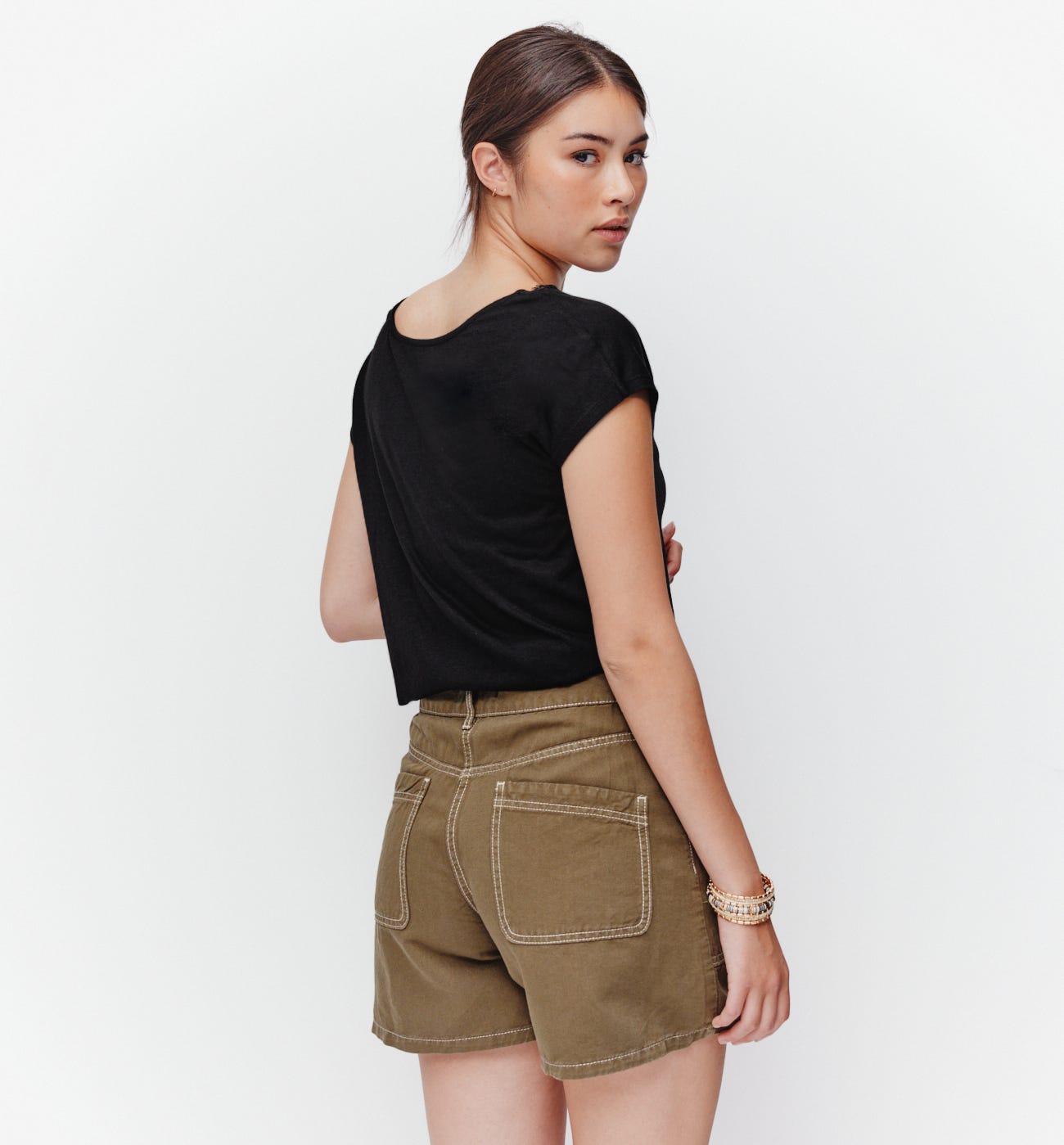 T-shirt dettaglio pizzo