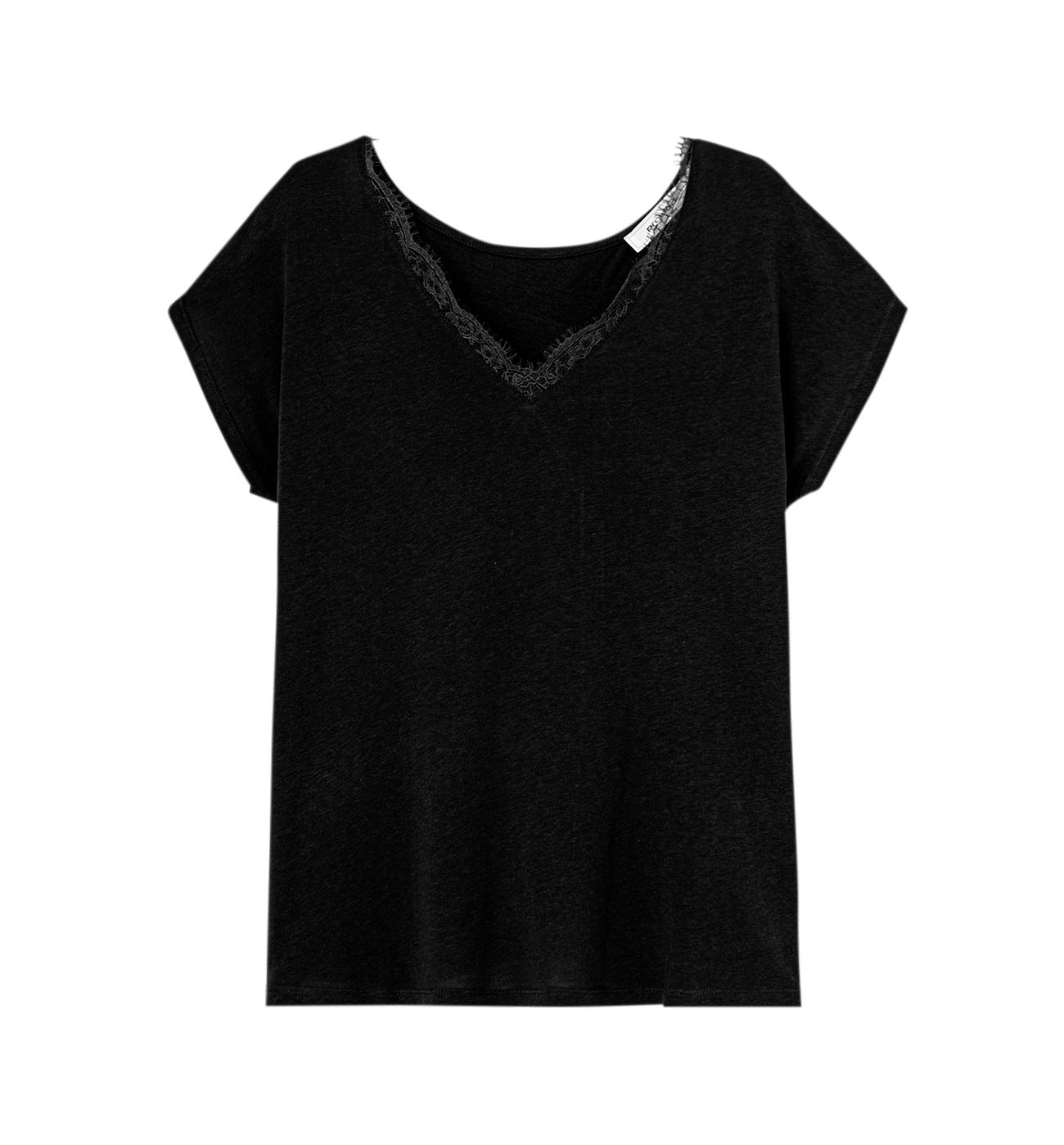 T-shirt dettaglio pizzo