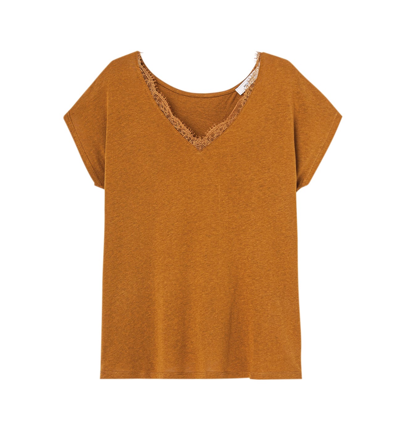 T-shirt mit Spitzendetails