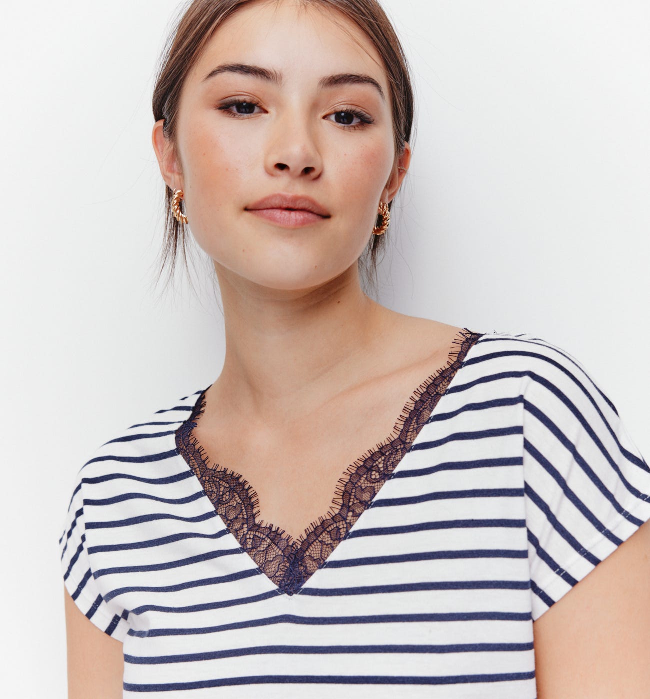 Lace detail top