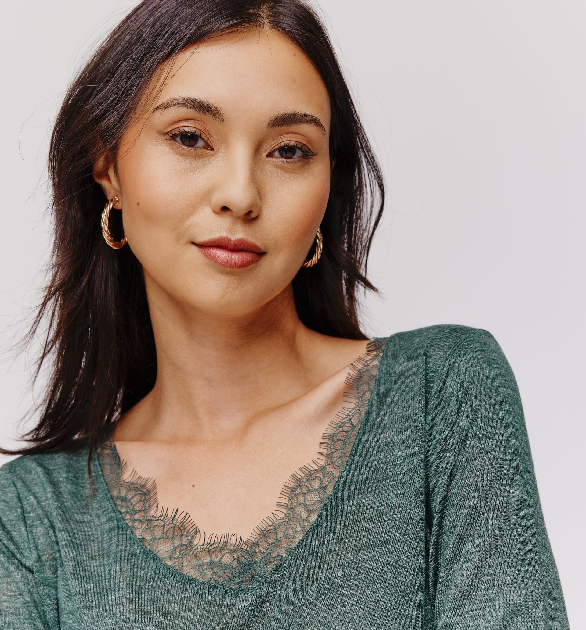 Lace-detail top