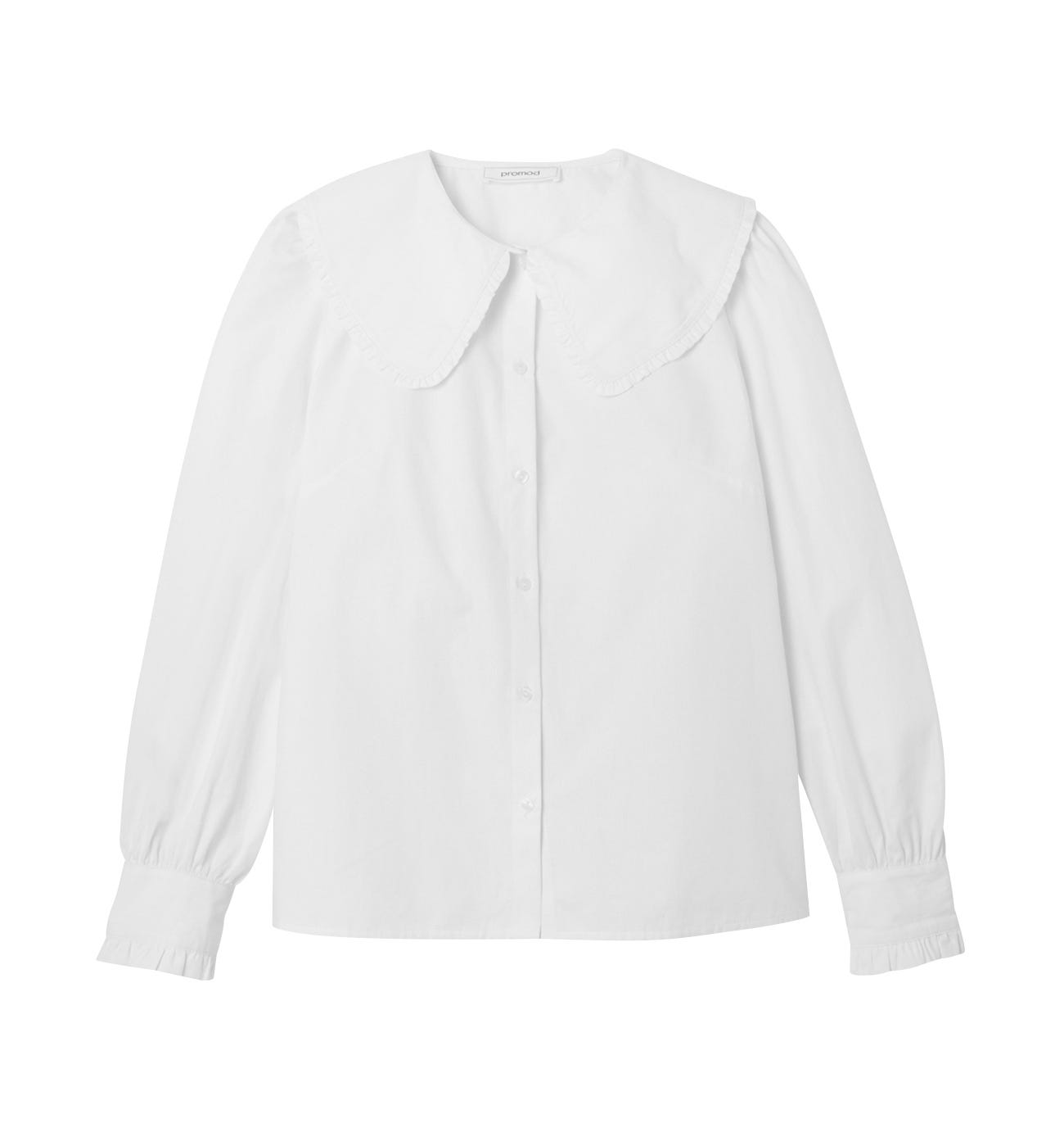 Flat collar shirt