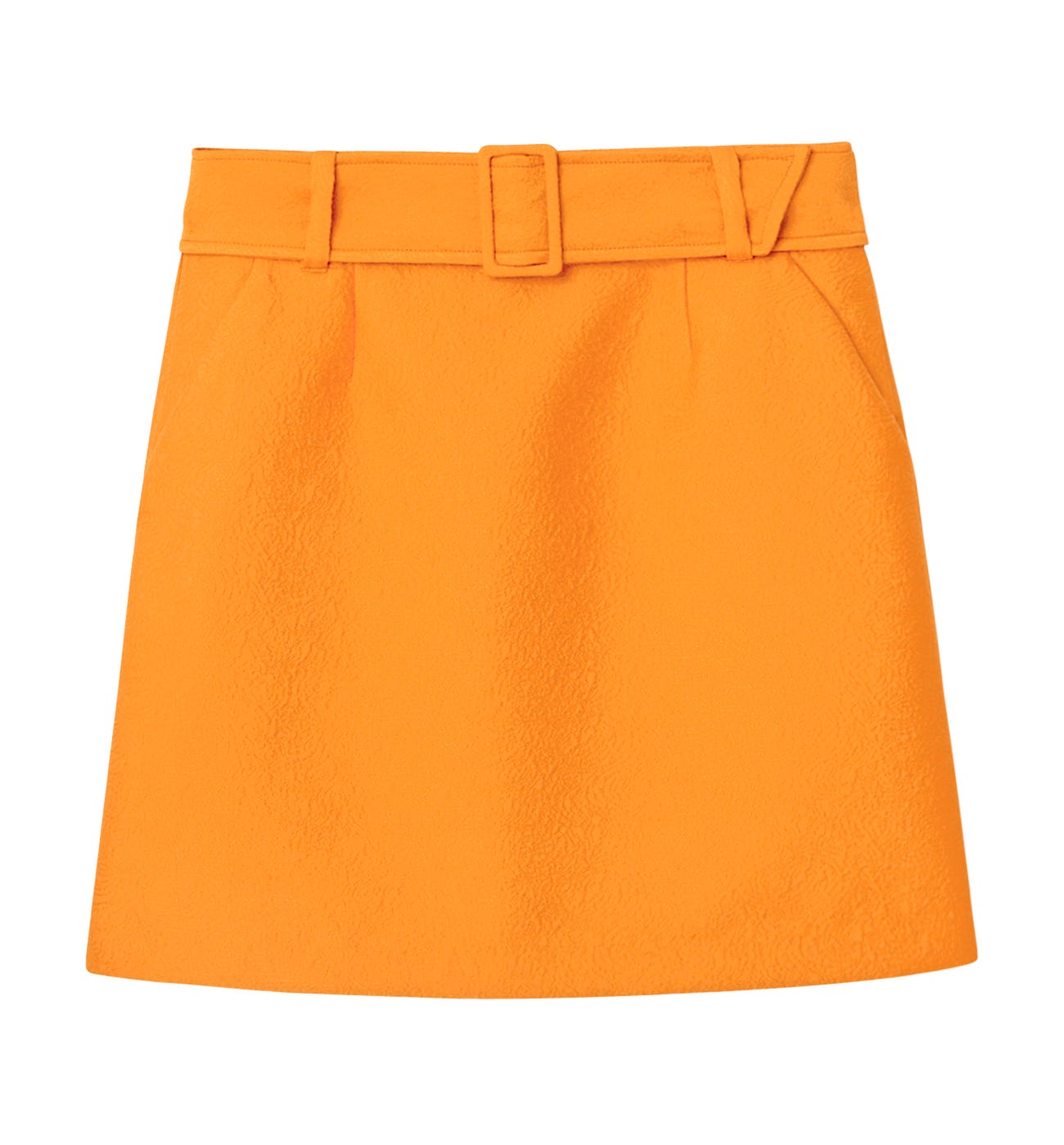 High Waist-Rock mit Gürtel