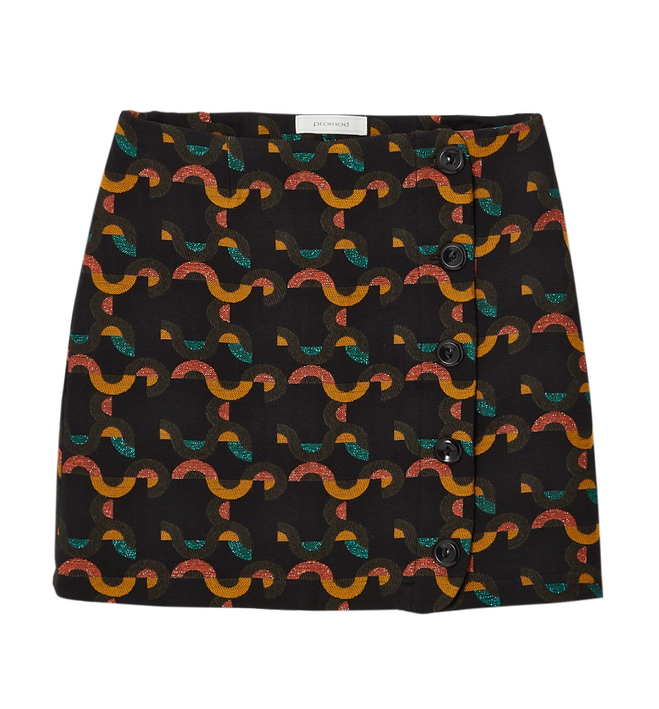 Jacquard A-line skirt