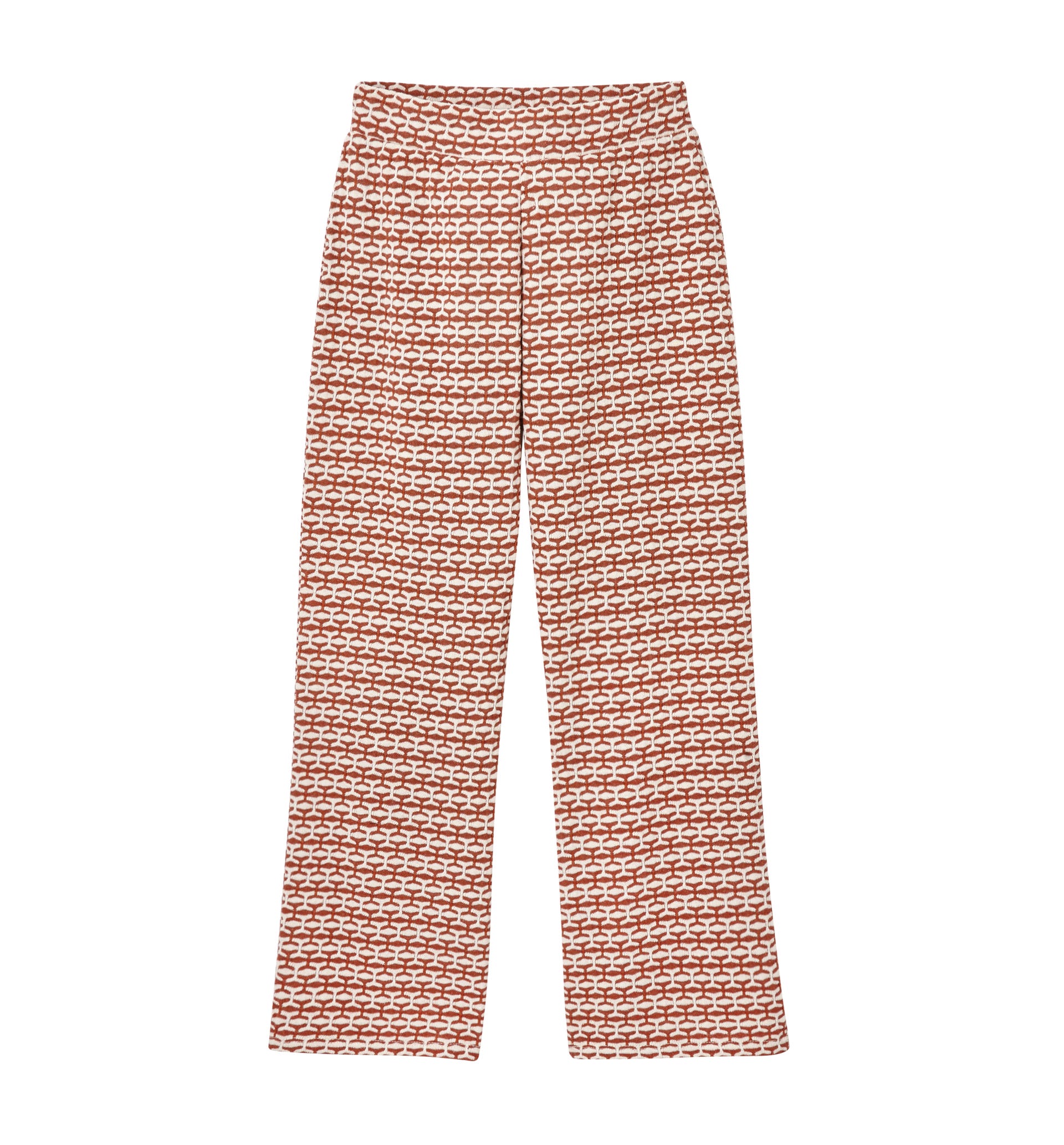 Pantalón ancho jacquard