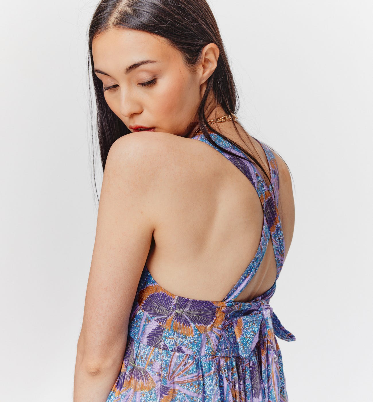 Long patterned dress