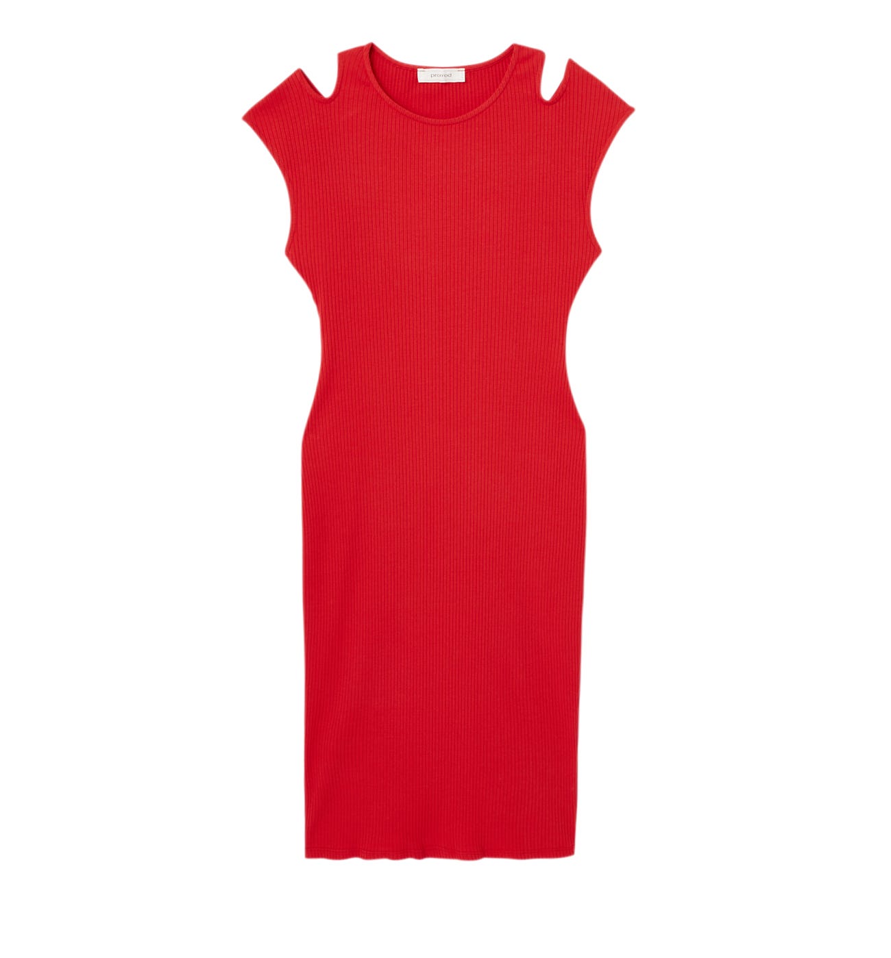Robe en jersey côtelé