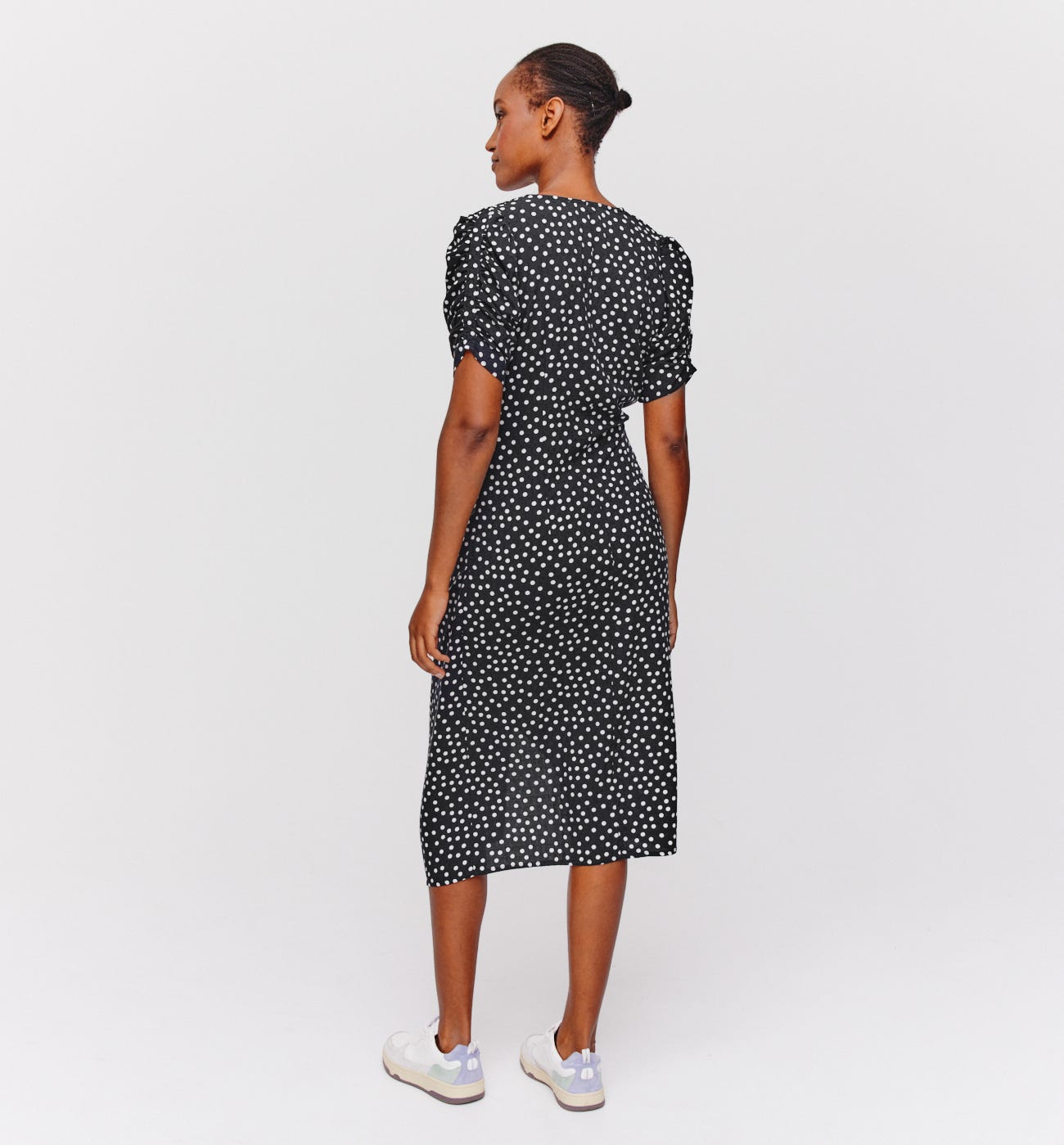 Kleid in Wickeloptik