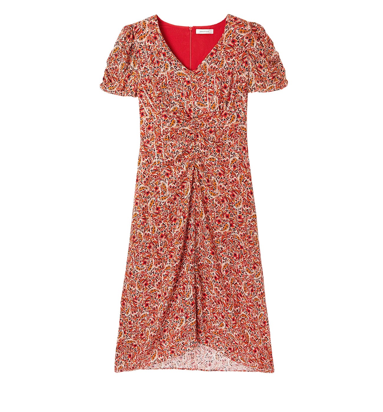 Robe mi-longue imprimée