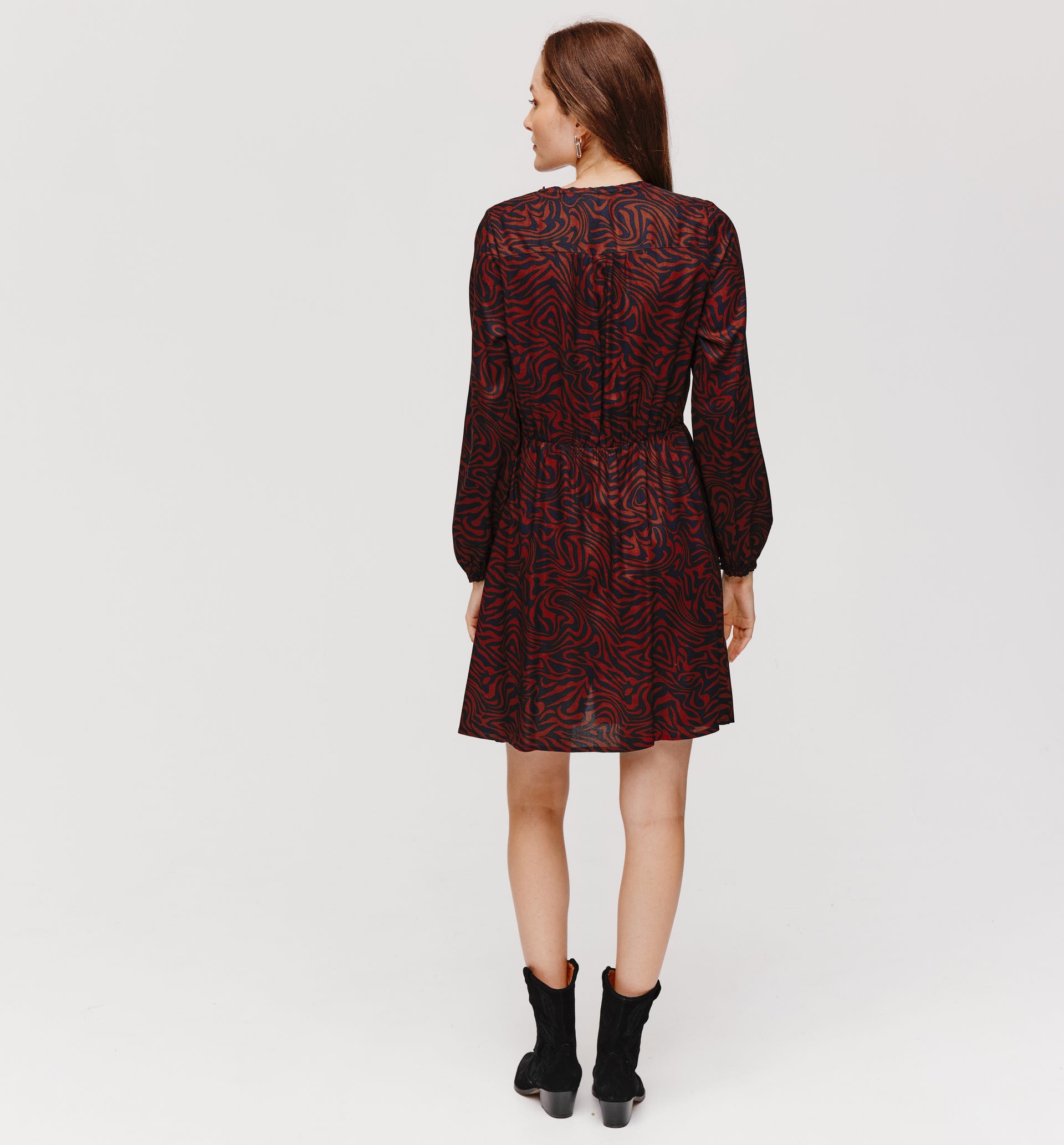 Vestito corto fantasia