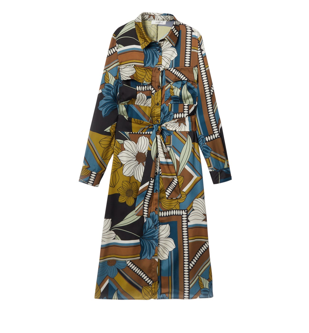 Robe-chemise soyeuse Femme