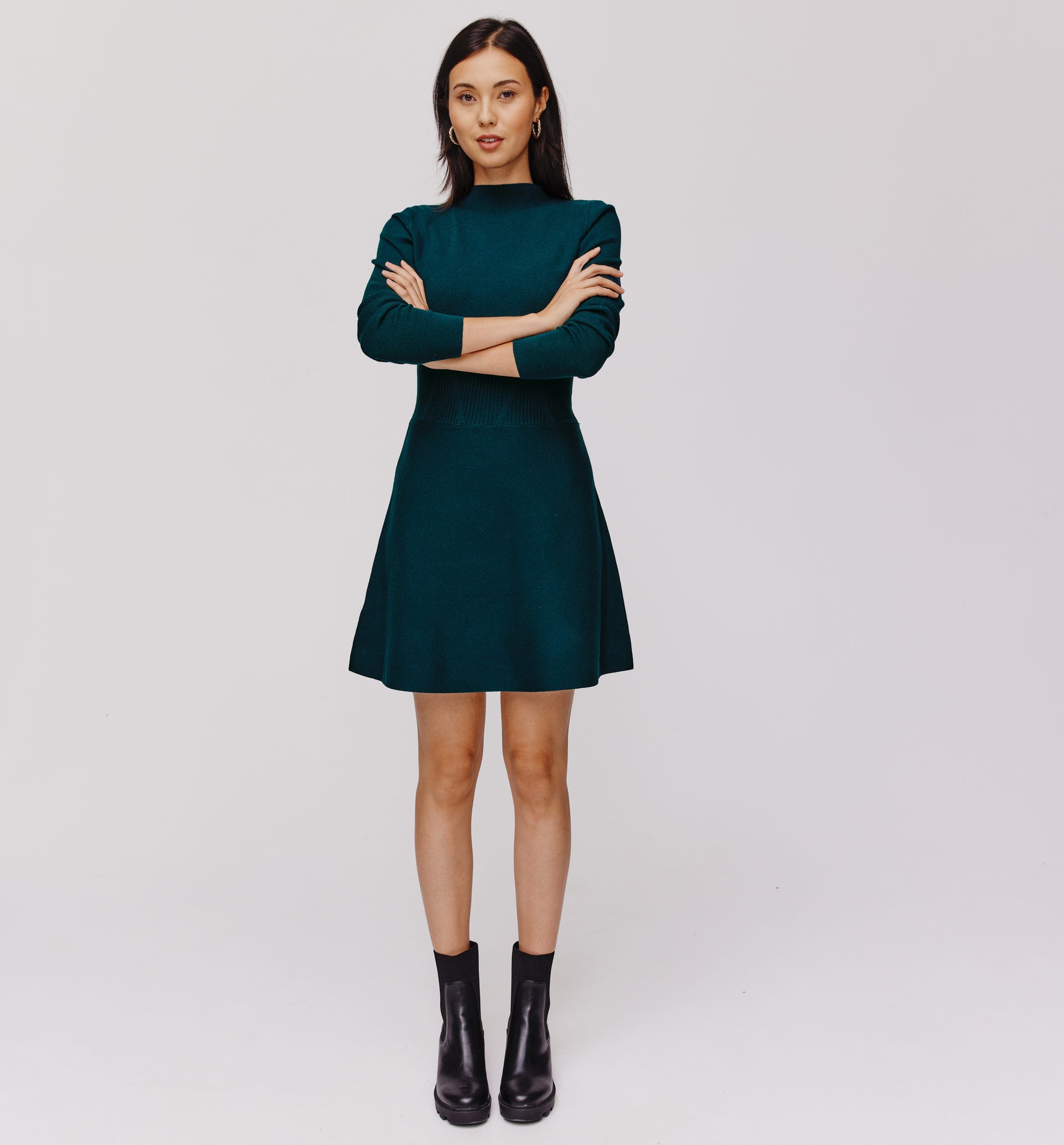 Robe patineuse en maille Femme