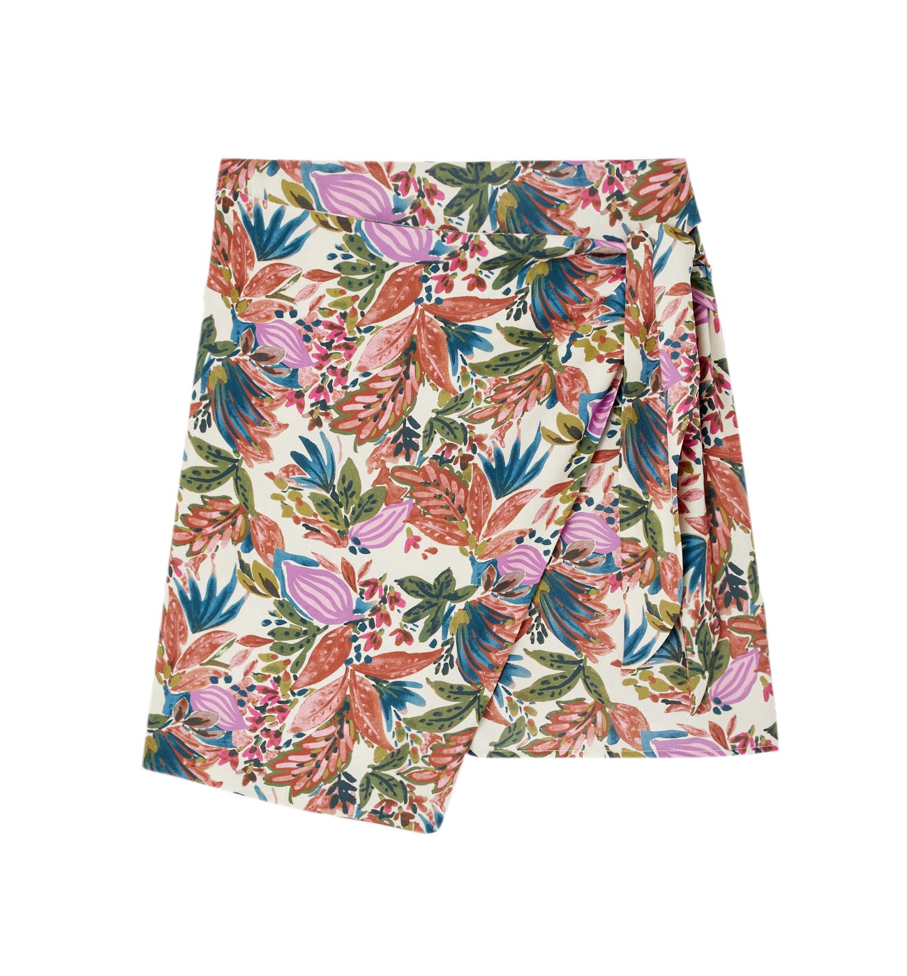 Short floral skirt