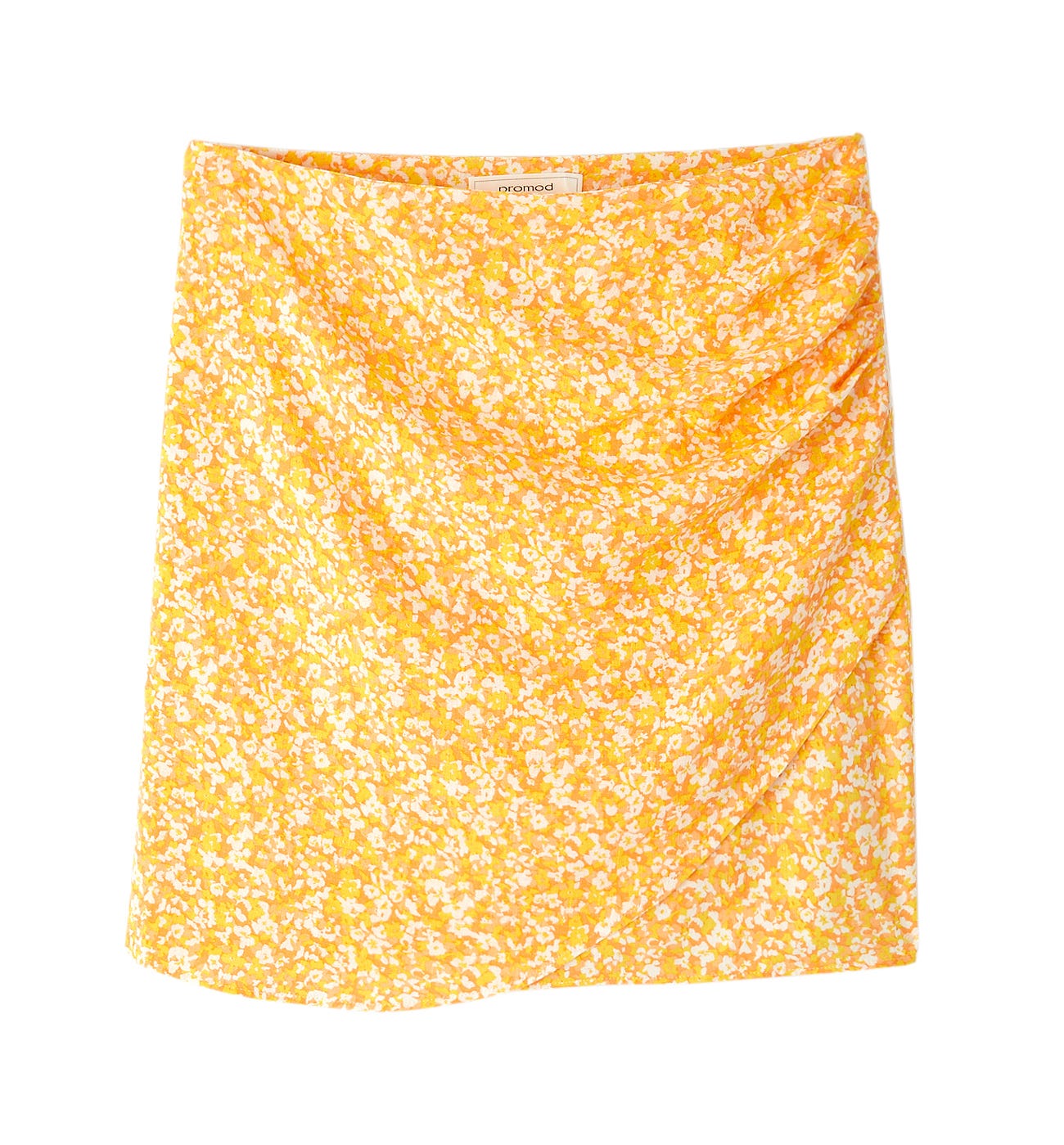 Short patterned skirt