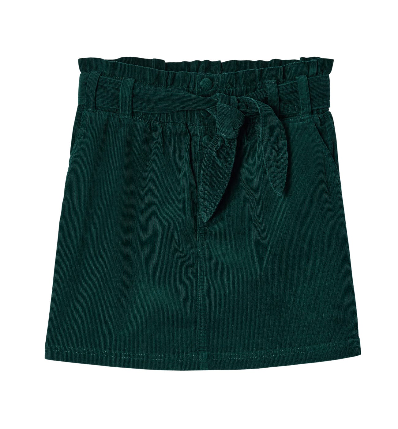 Corduroy paperbag skirt