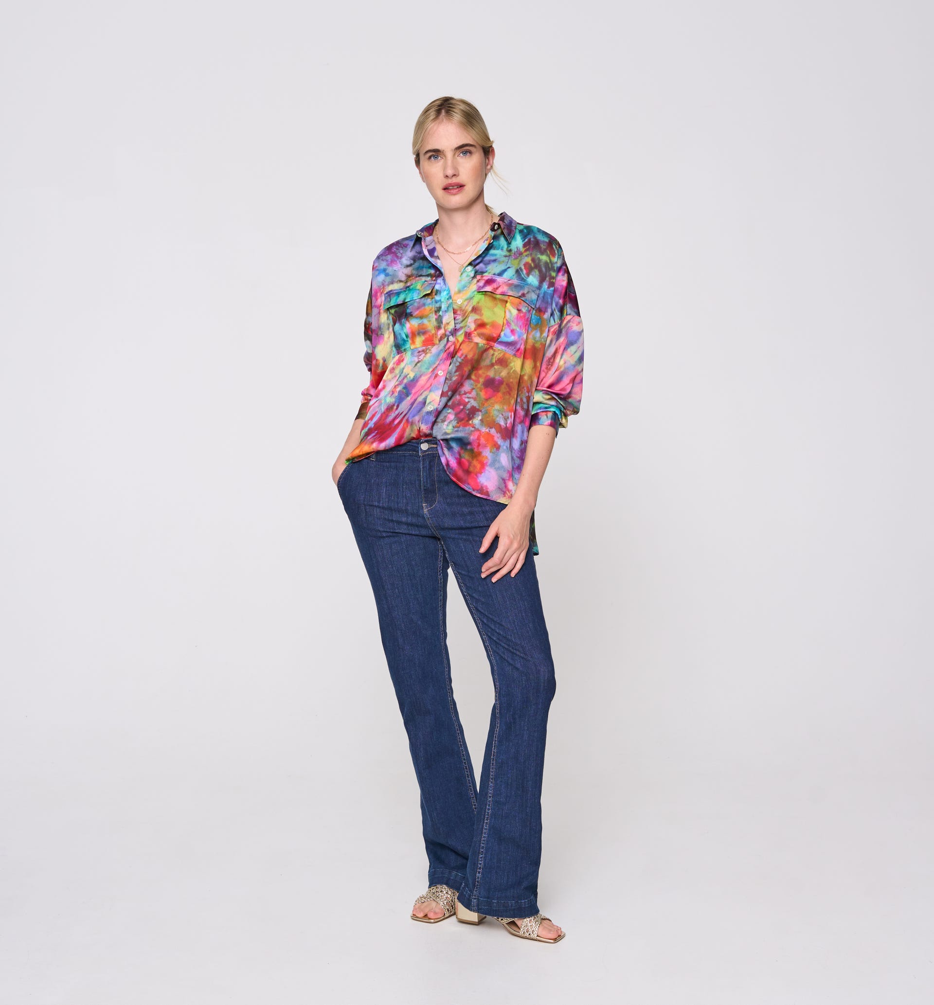 Oversized tye'n'dye shirt