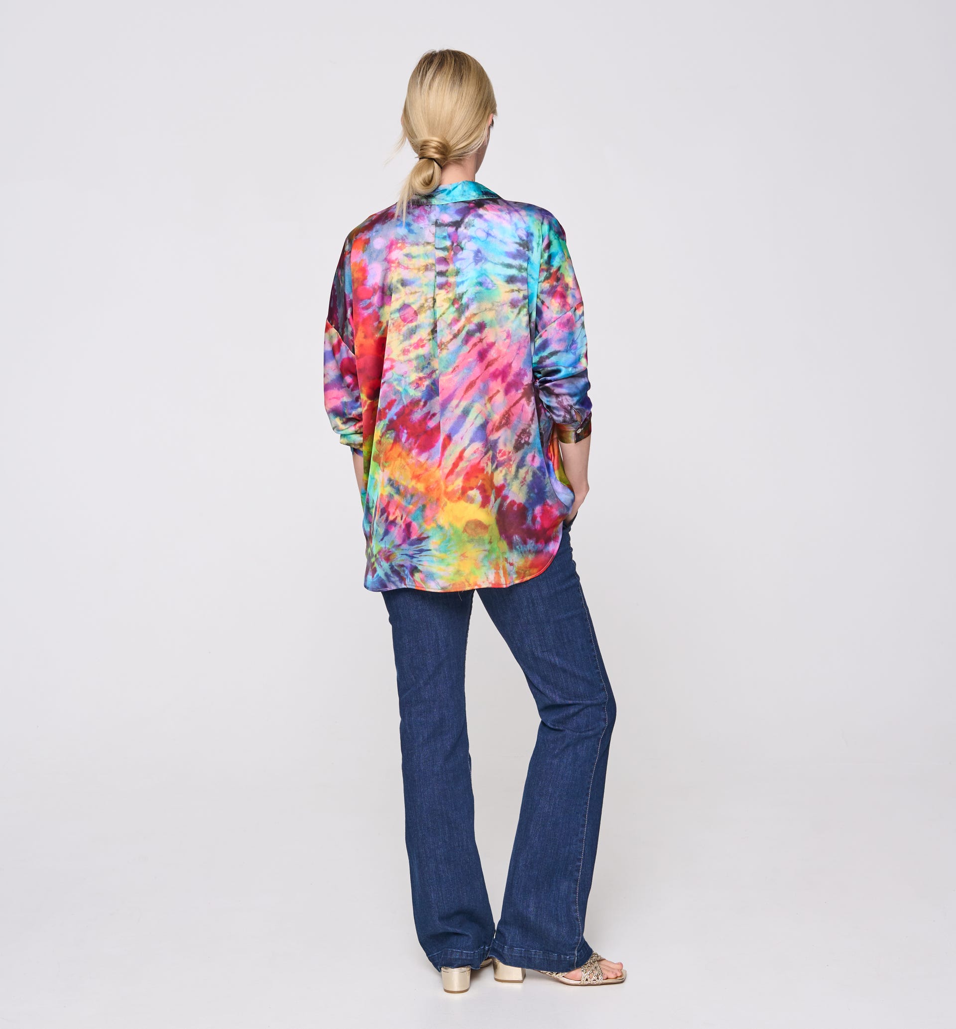 Oversized tye'n'dye shirt