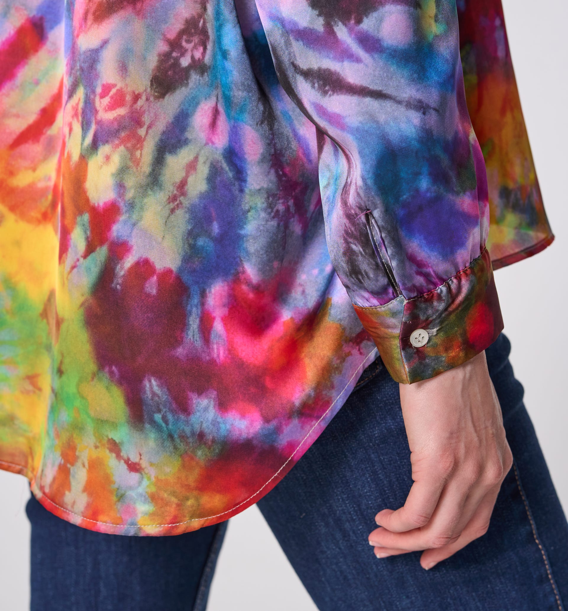 Oversized tye'n'dye shirt