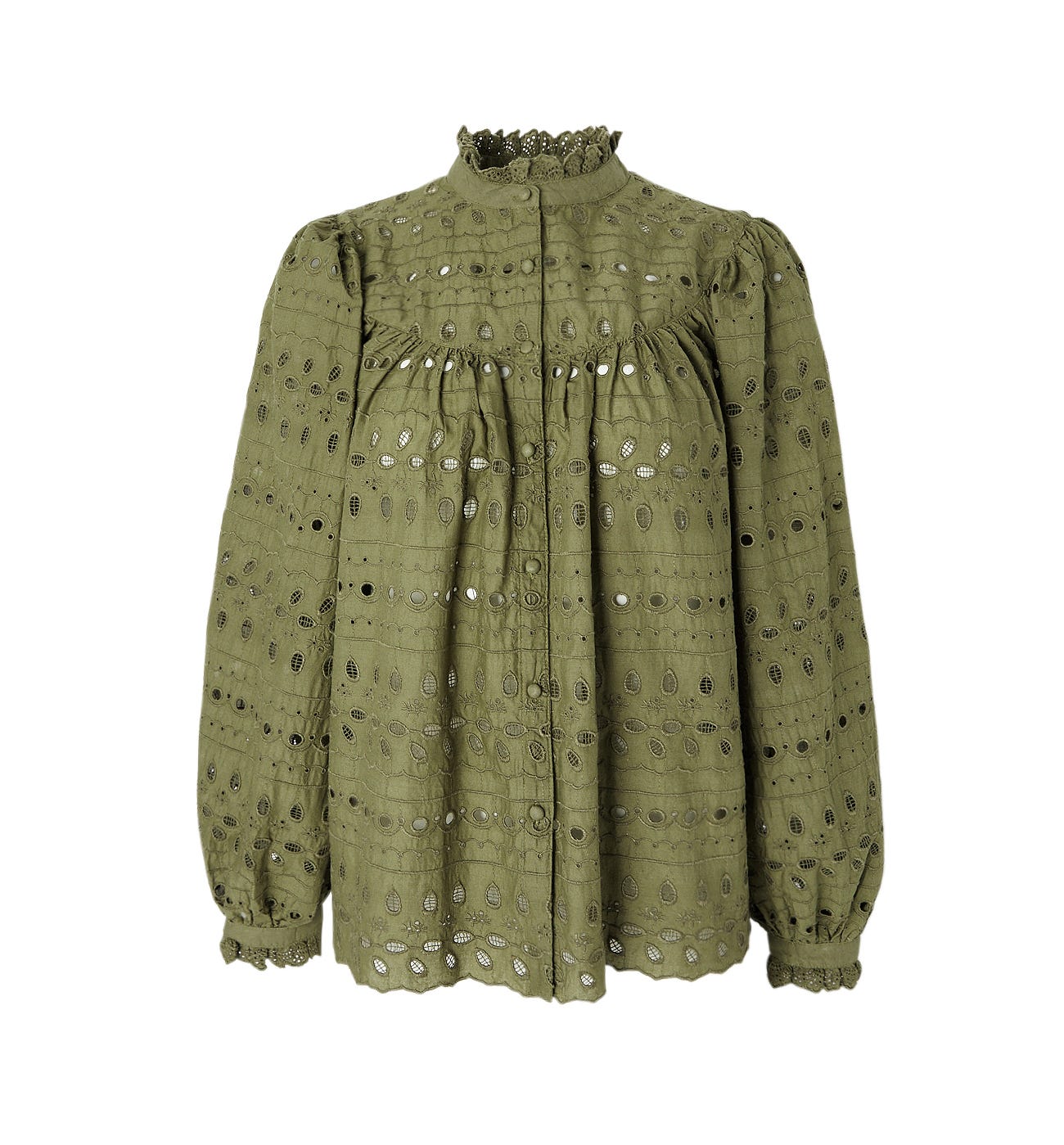 Camicia ricamo inglese