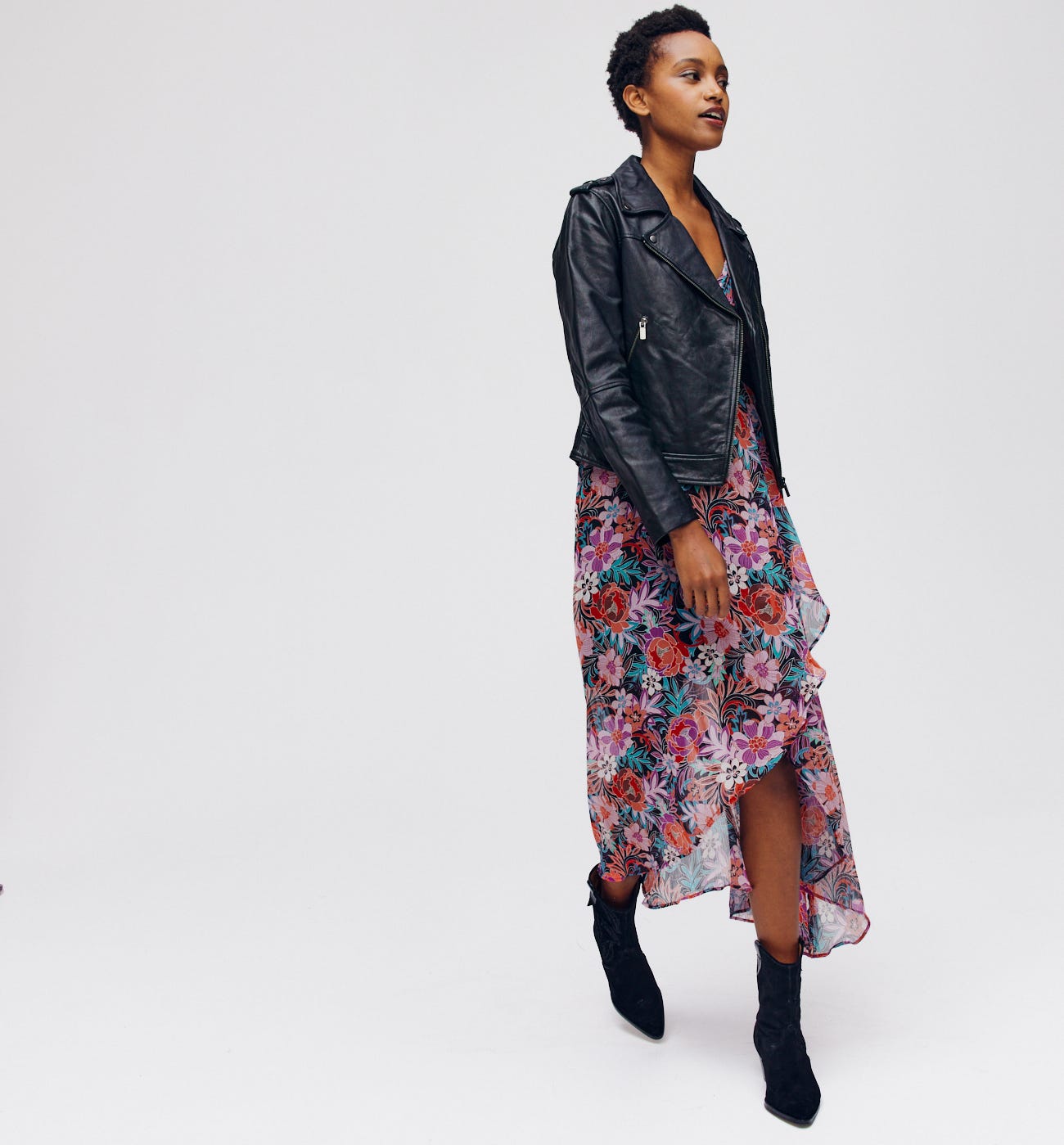 Robe longue imprimée Femme